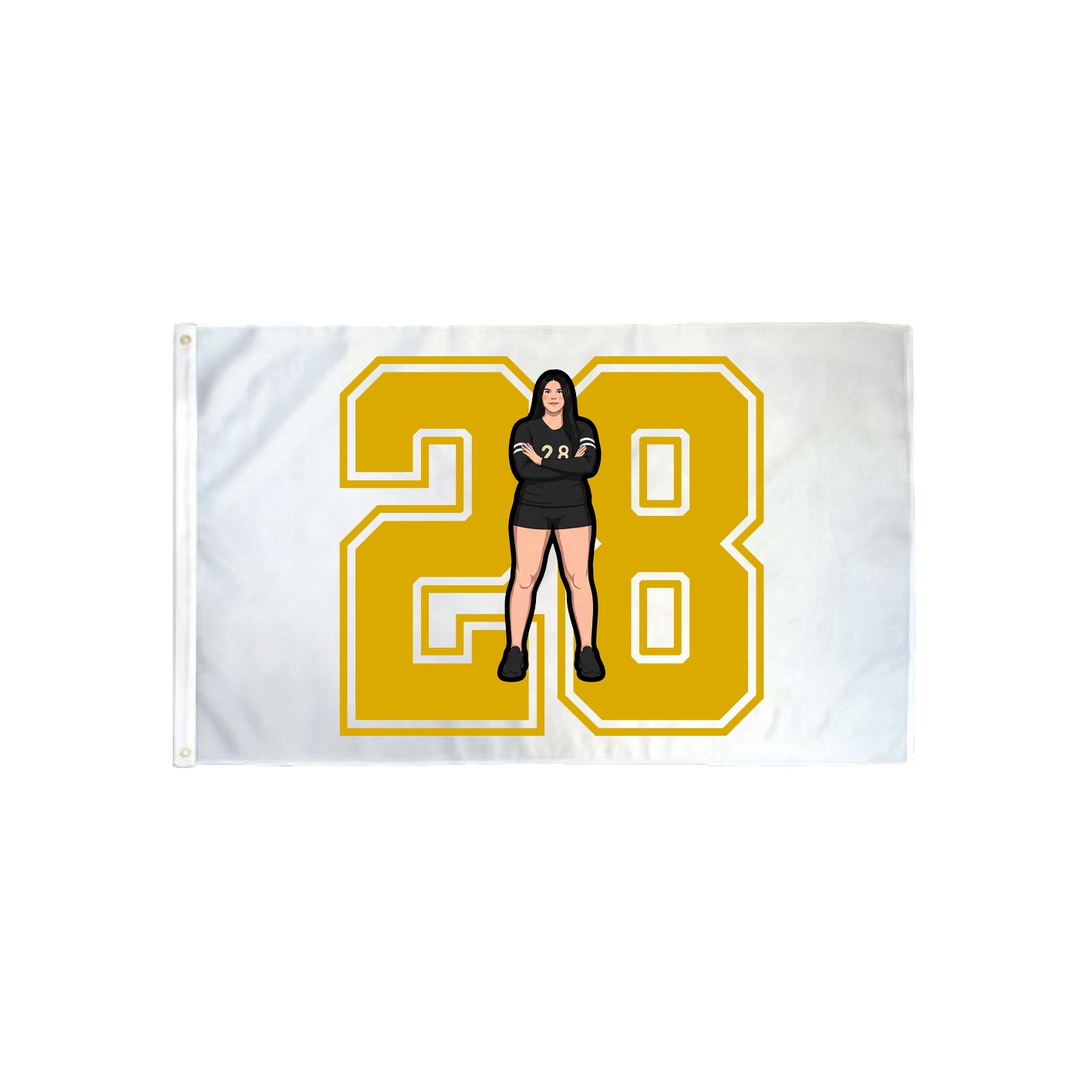 3x5 Flag — Number in Classic