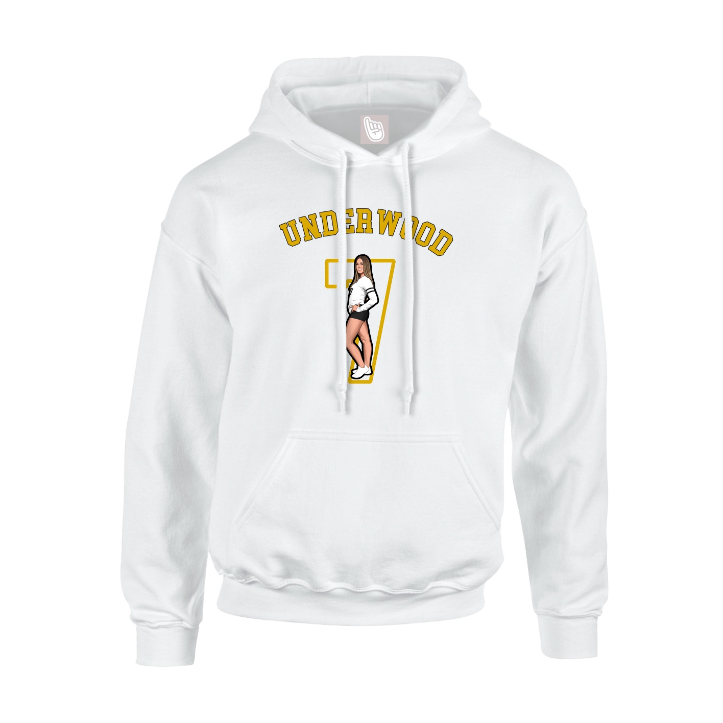 Hoodie — Shirsey Arch in White