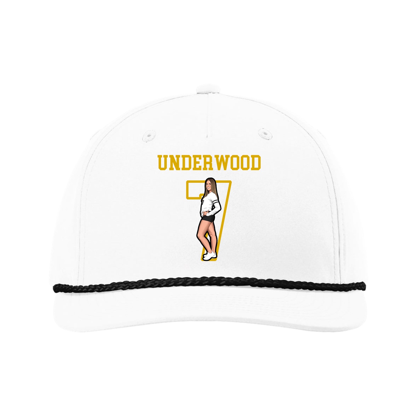 Five-Panel Classic Rope Cap — Shirsey in White
