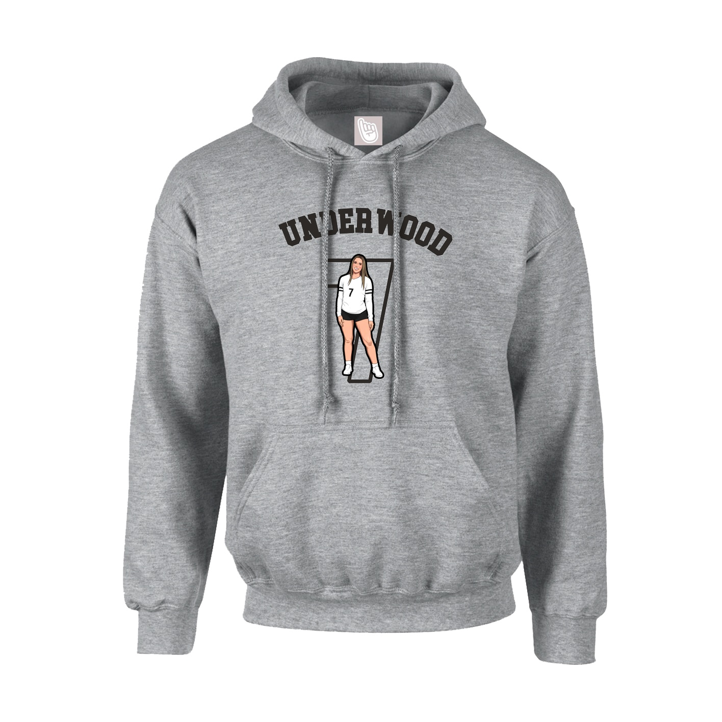 Youth Hoodie — Shirsey Arch in Grey