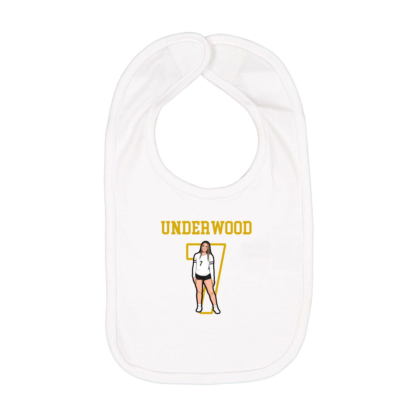 Infant Bib — Shirsey in White