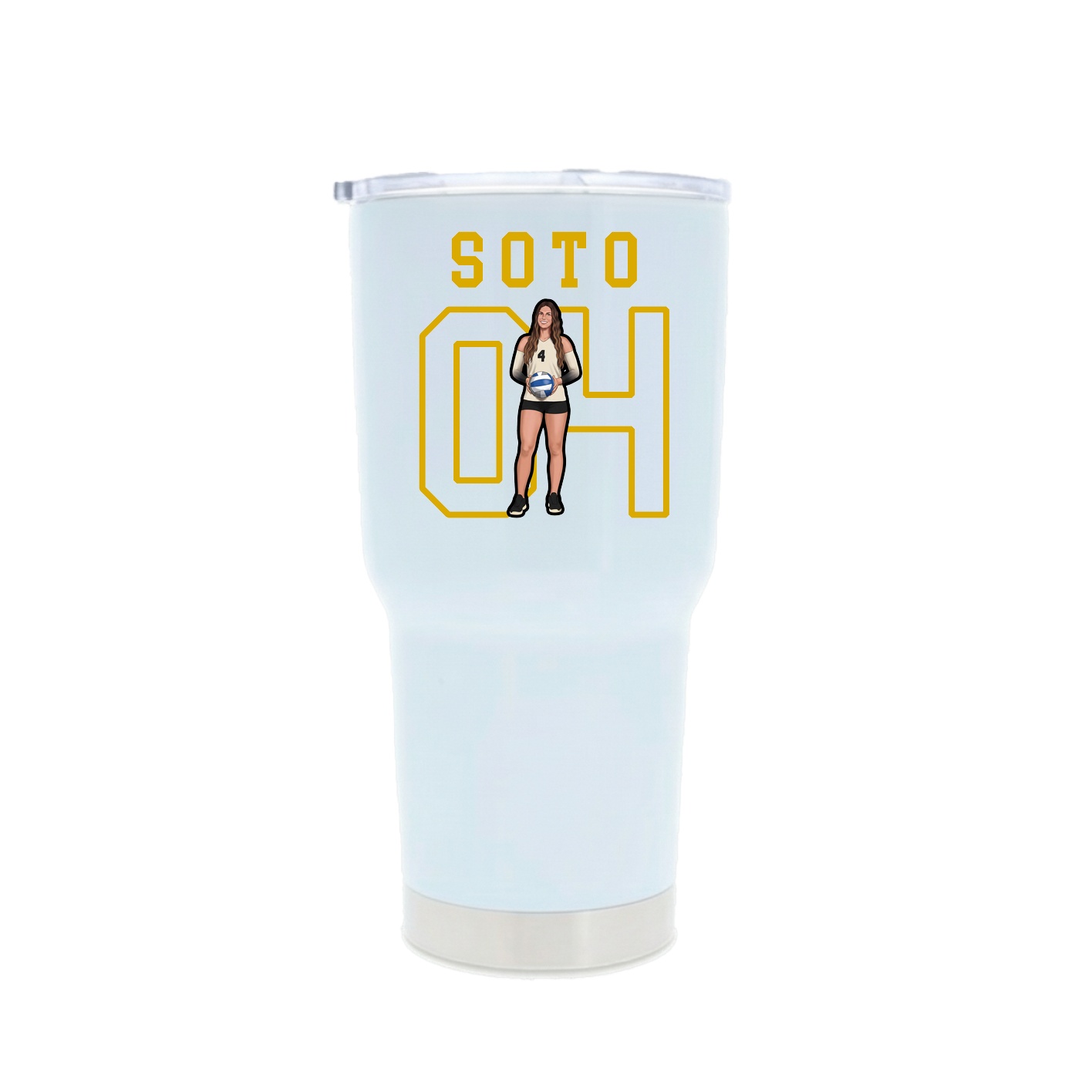 30oz Stainless Steel Tumbler — Shirsey in White