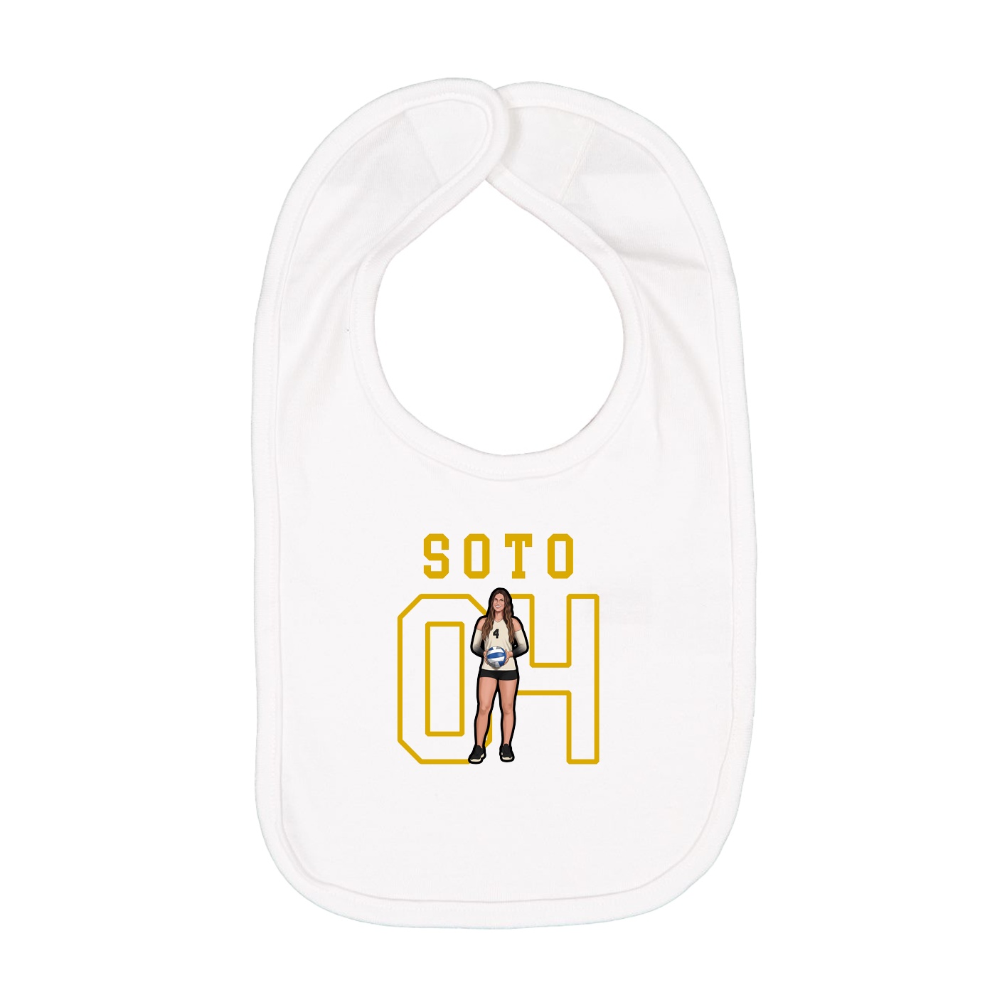 Infant Bib — Shirsey in White