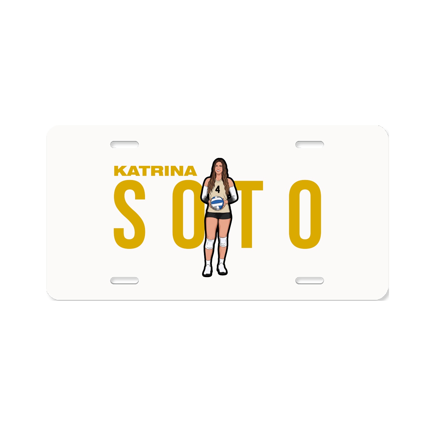 License Plate — Player Name in Classic