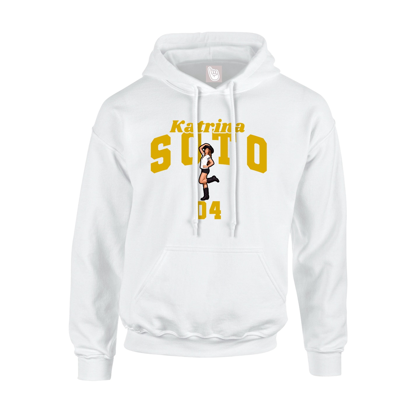 Hoodie — Signature Arch in White