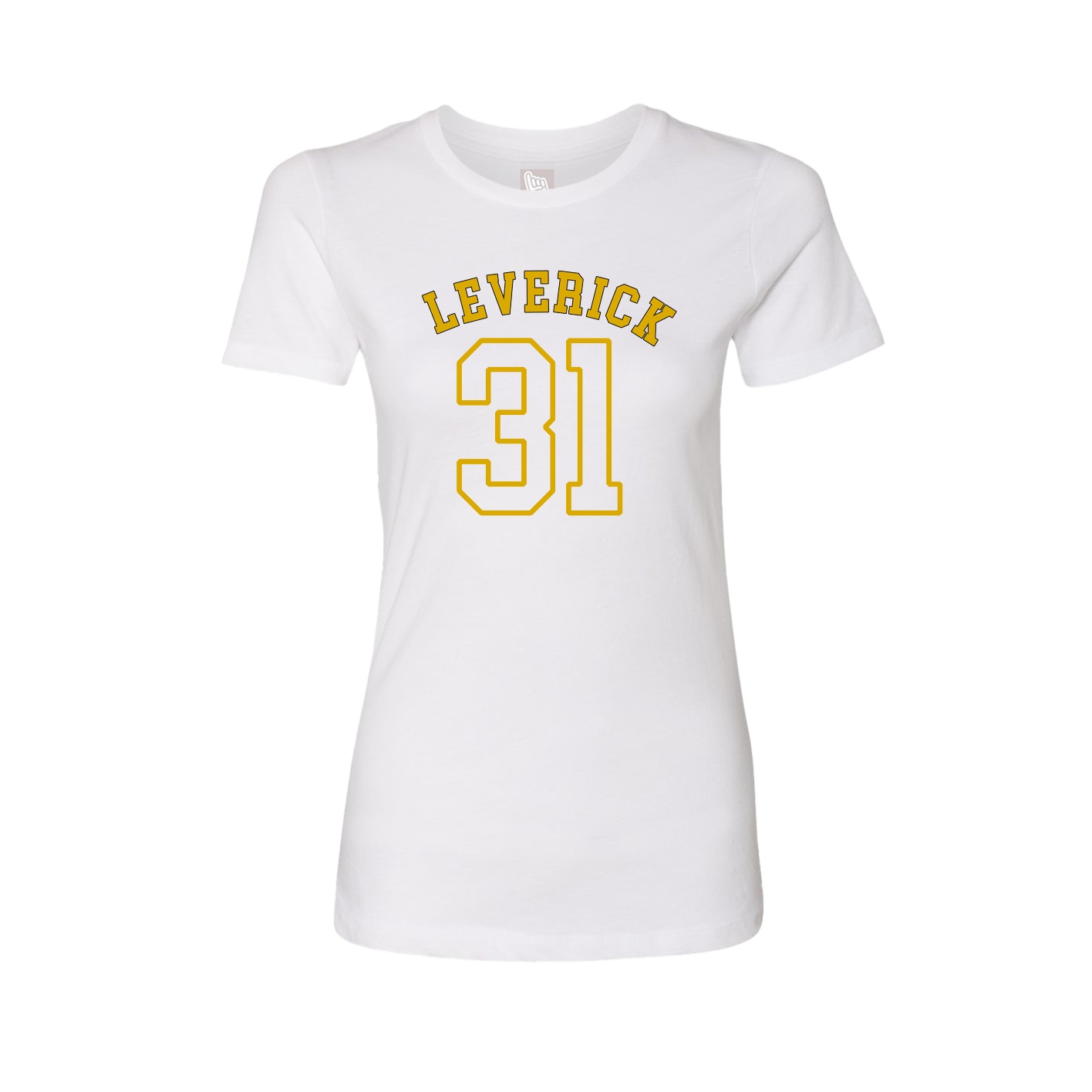 Fitted Women's Tee — Shirsey Arch in White