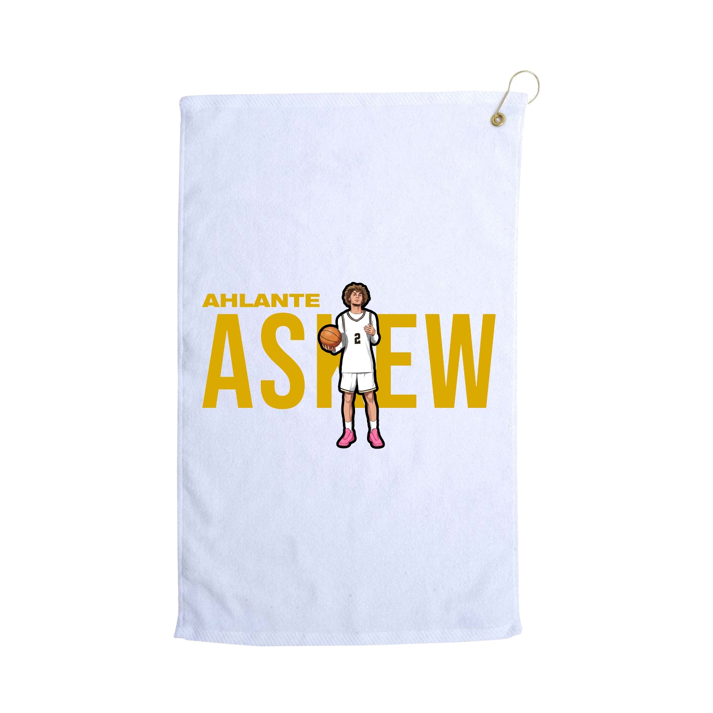 Golf Towel — Player Name in White