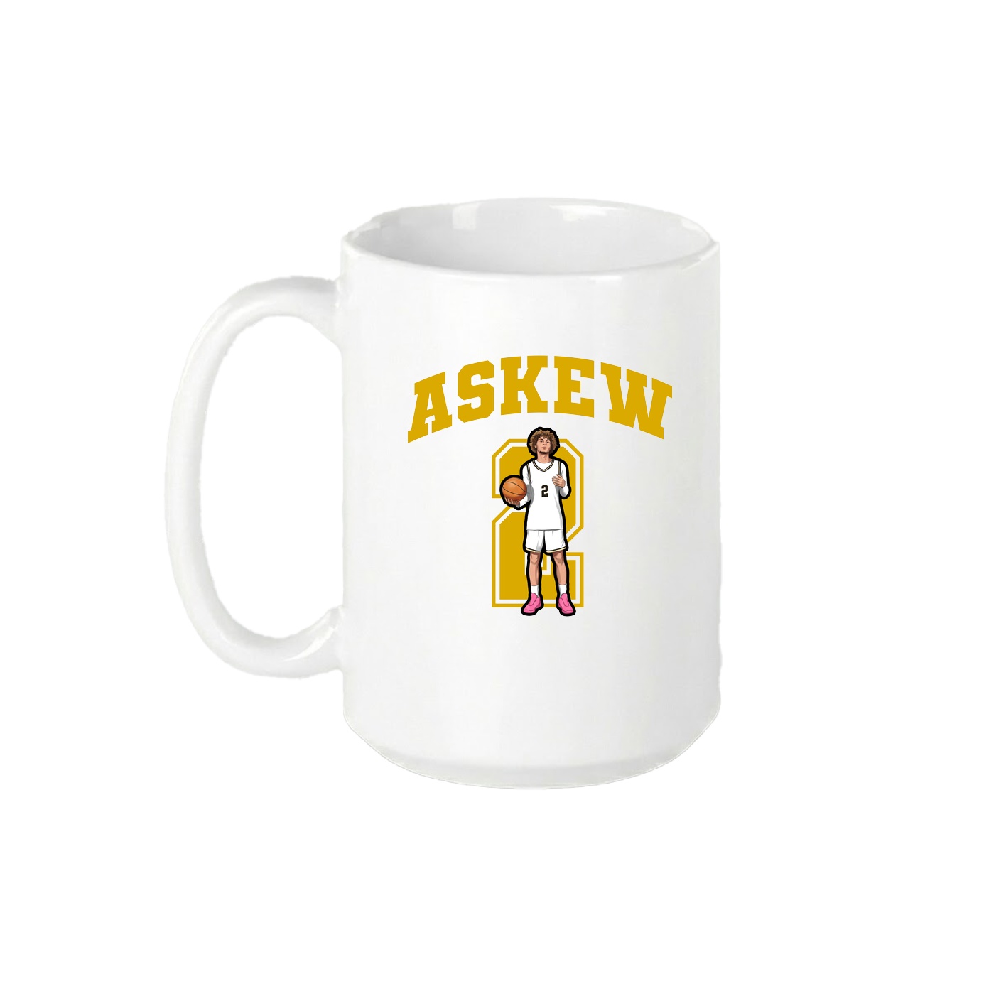 15oz Coffee Mug — Number in White