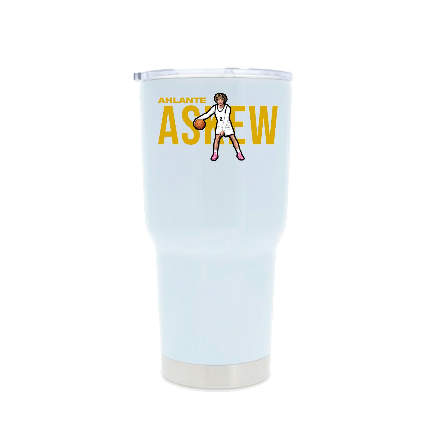 30oz Stainless Steel Tumbler — Player Name in White
