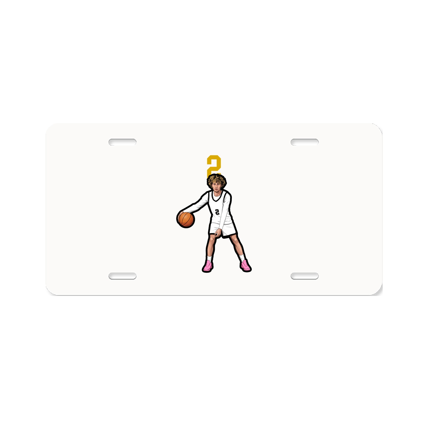 License Plate — Number Top in Classic