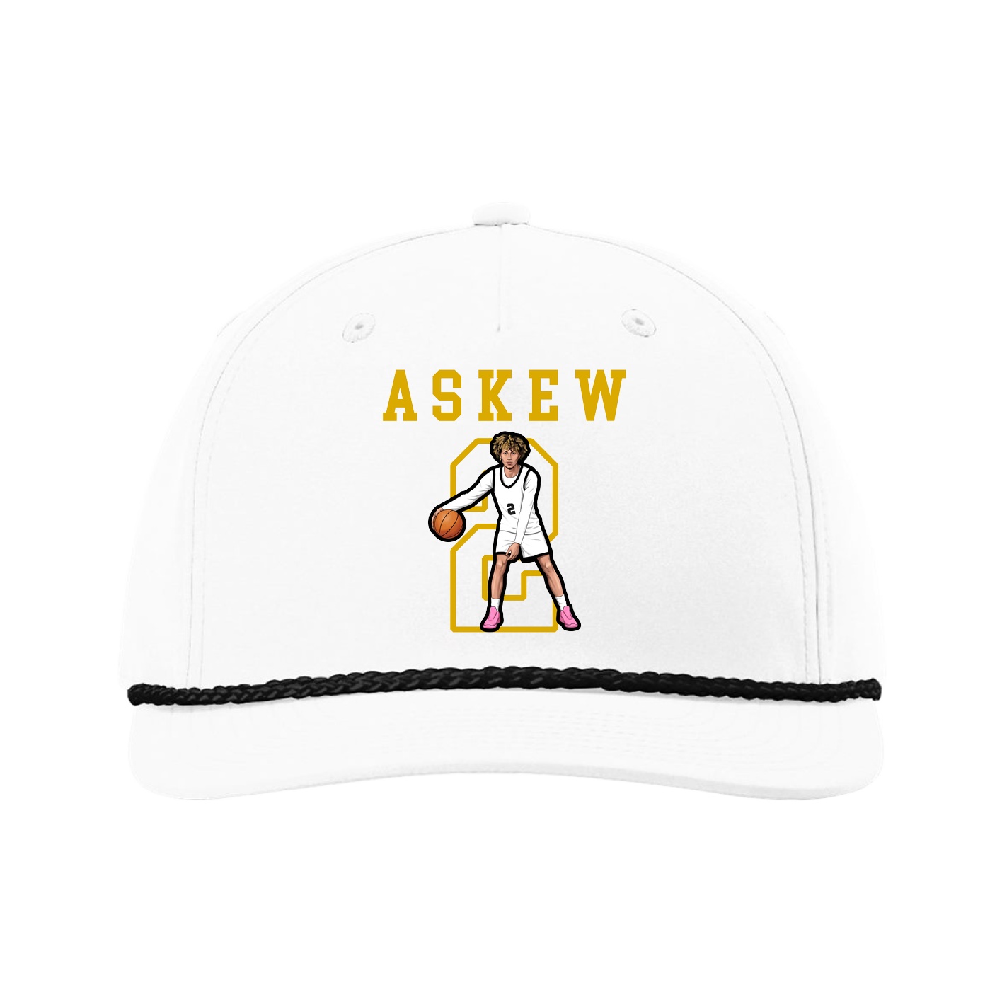 Five-Panel Classic Rope Cap — Shirsey in White