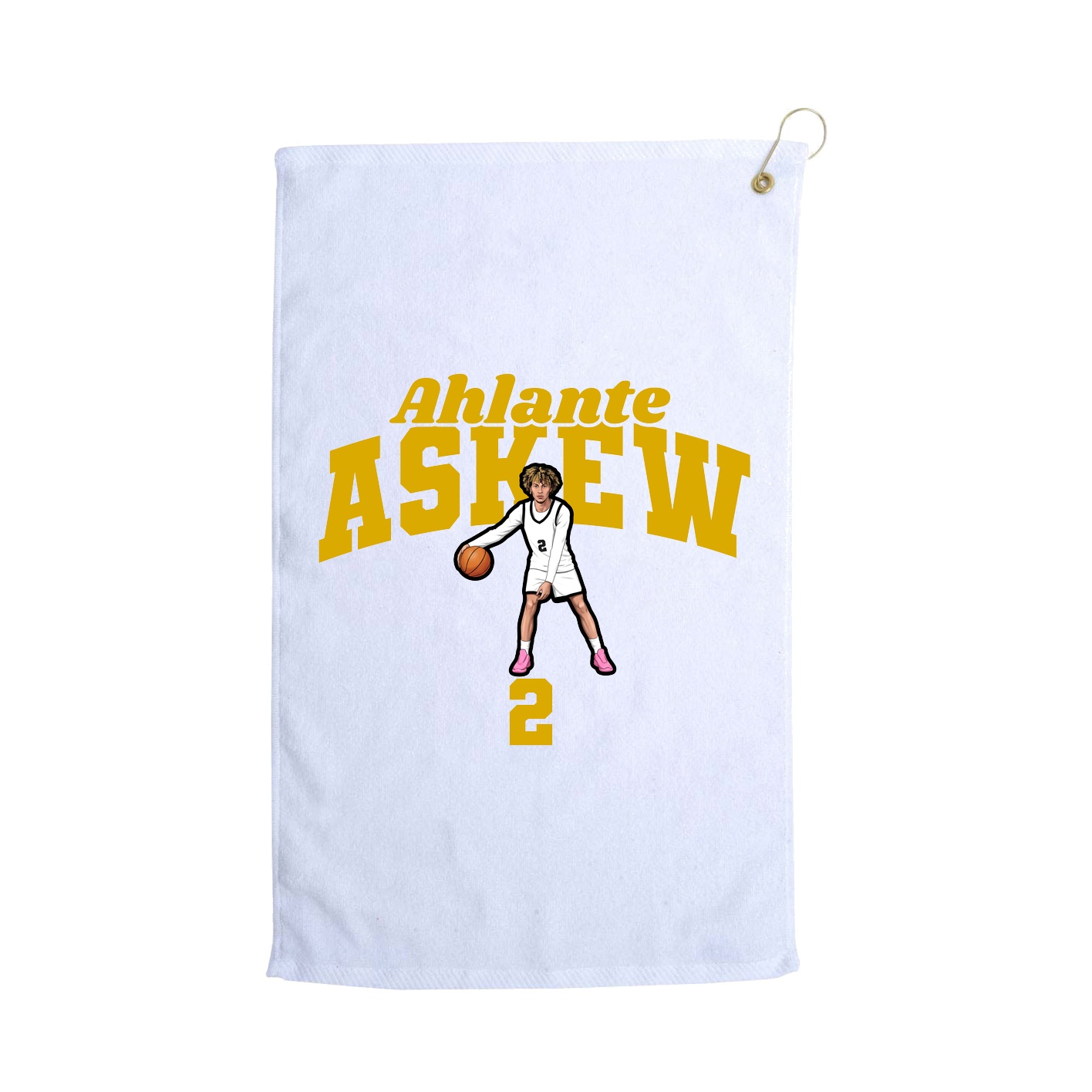 Golf Towel — Signature Arch in White