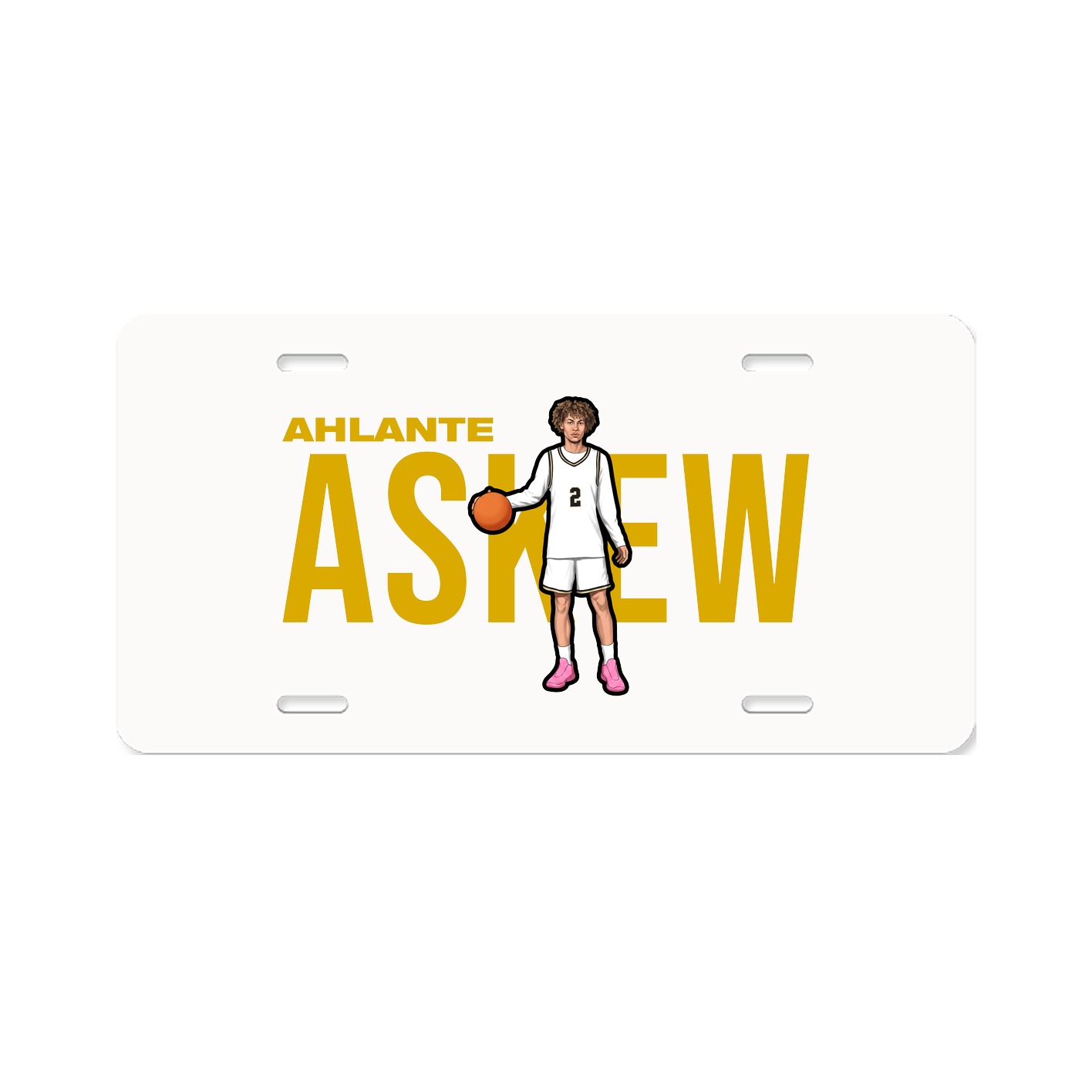 License Plate — Player Name in Classic