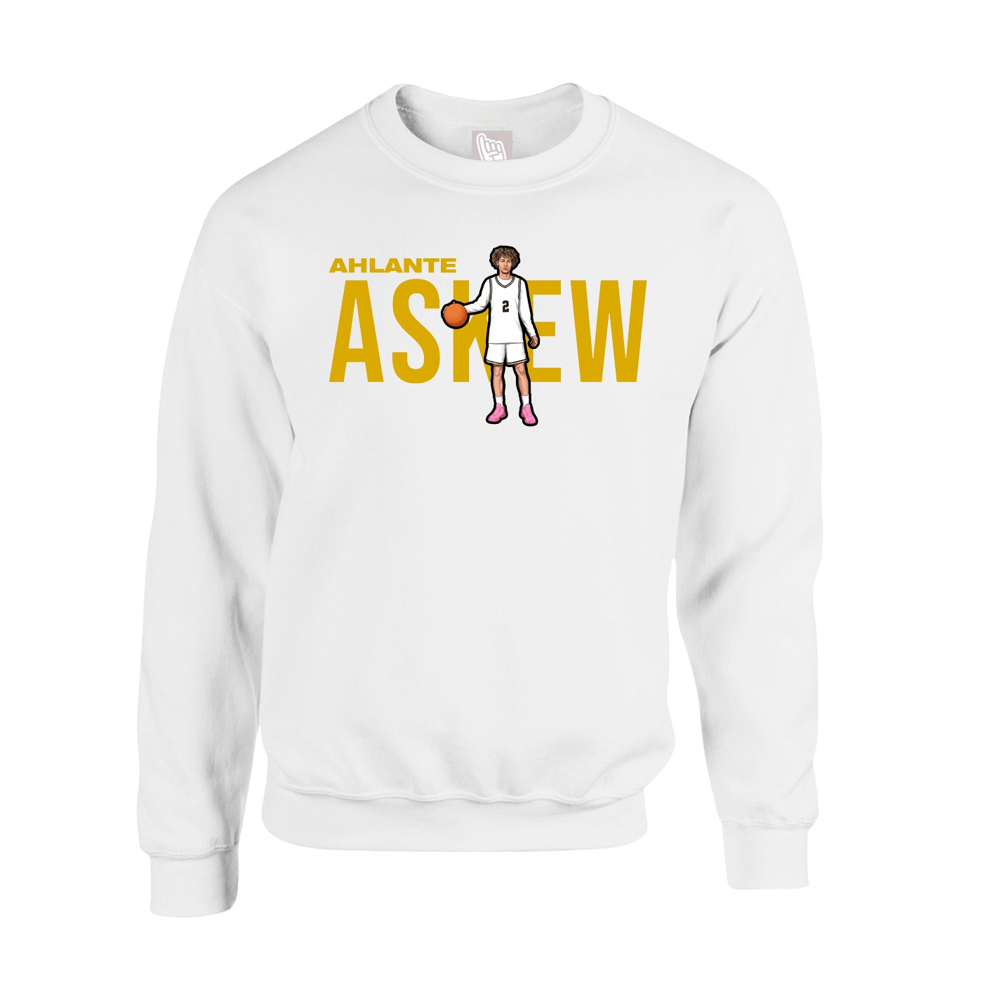 Fleece Crew — Player Name in White