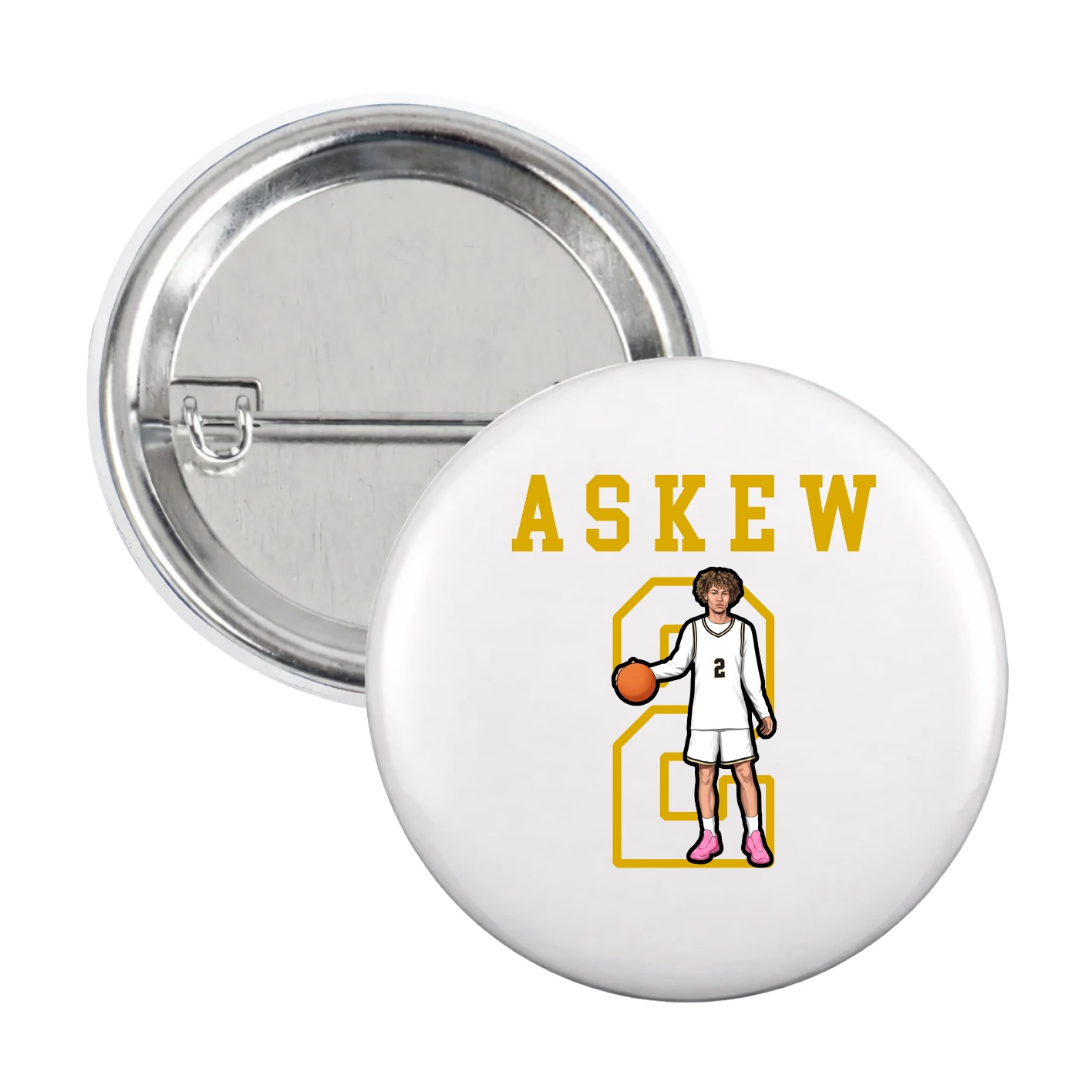 Game Day Button — Shirsey in White