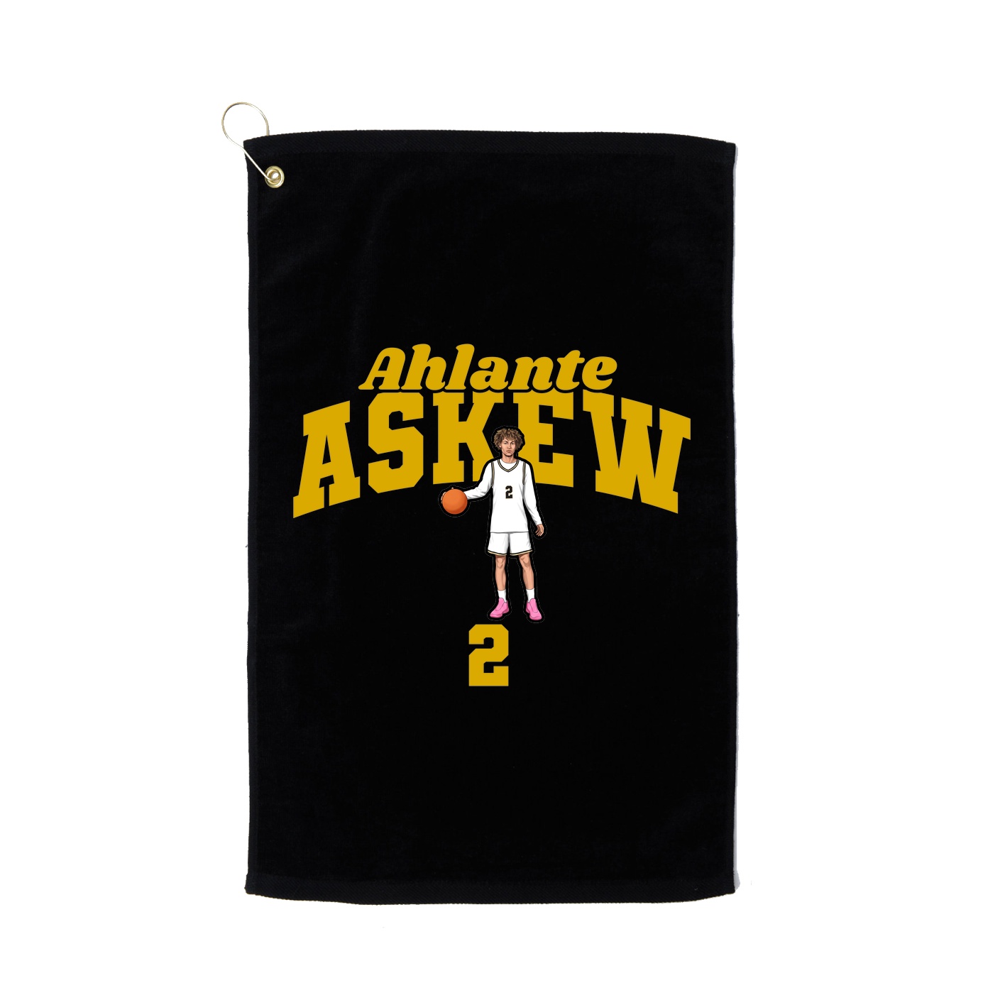 Golf Towel — Signature Arch in Black