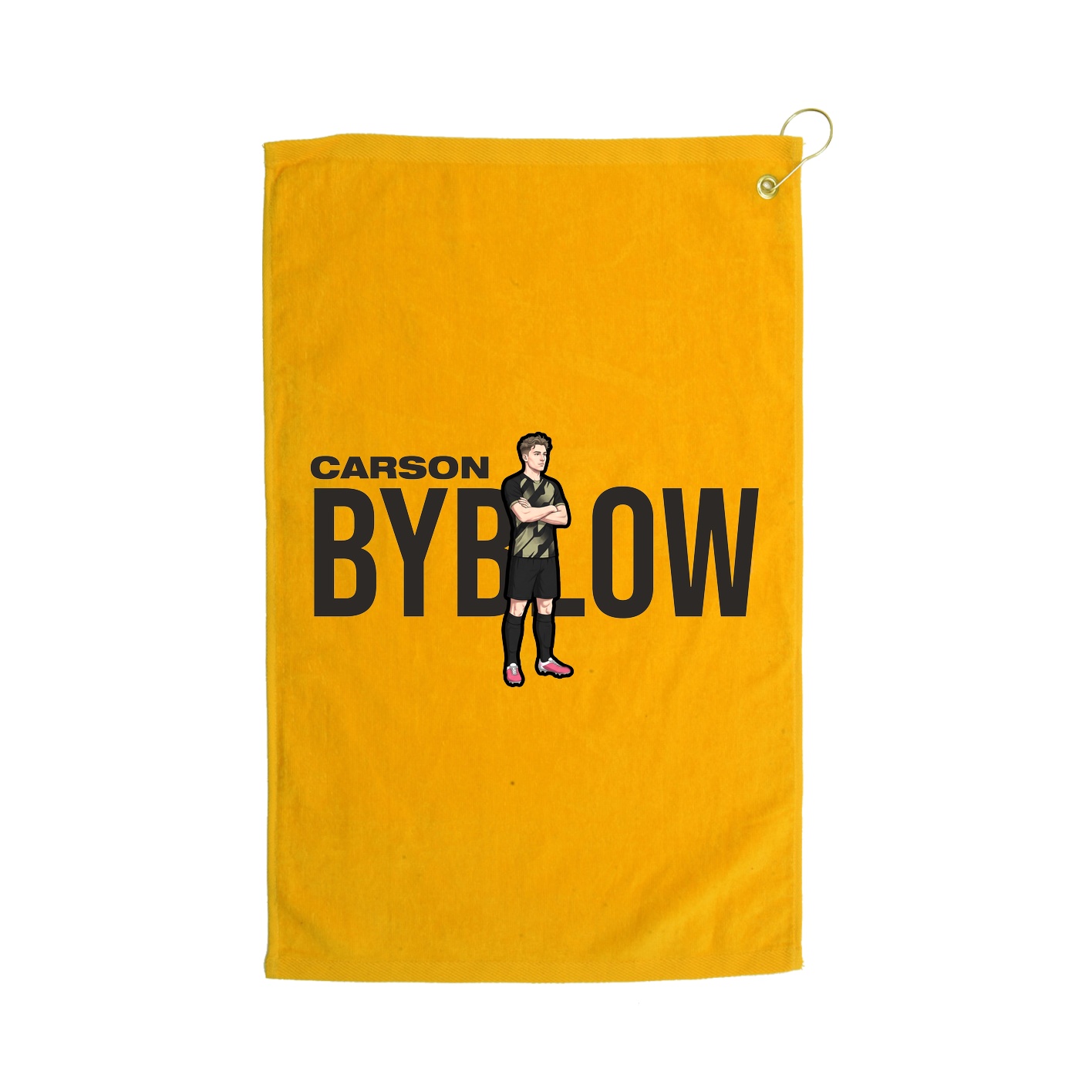 Golf Towel — Player Name in Gold