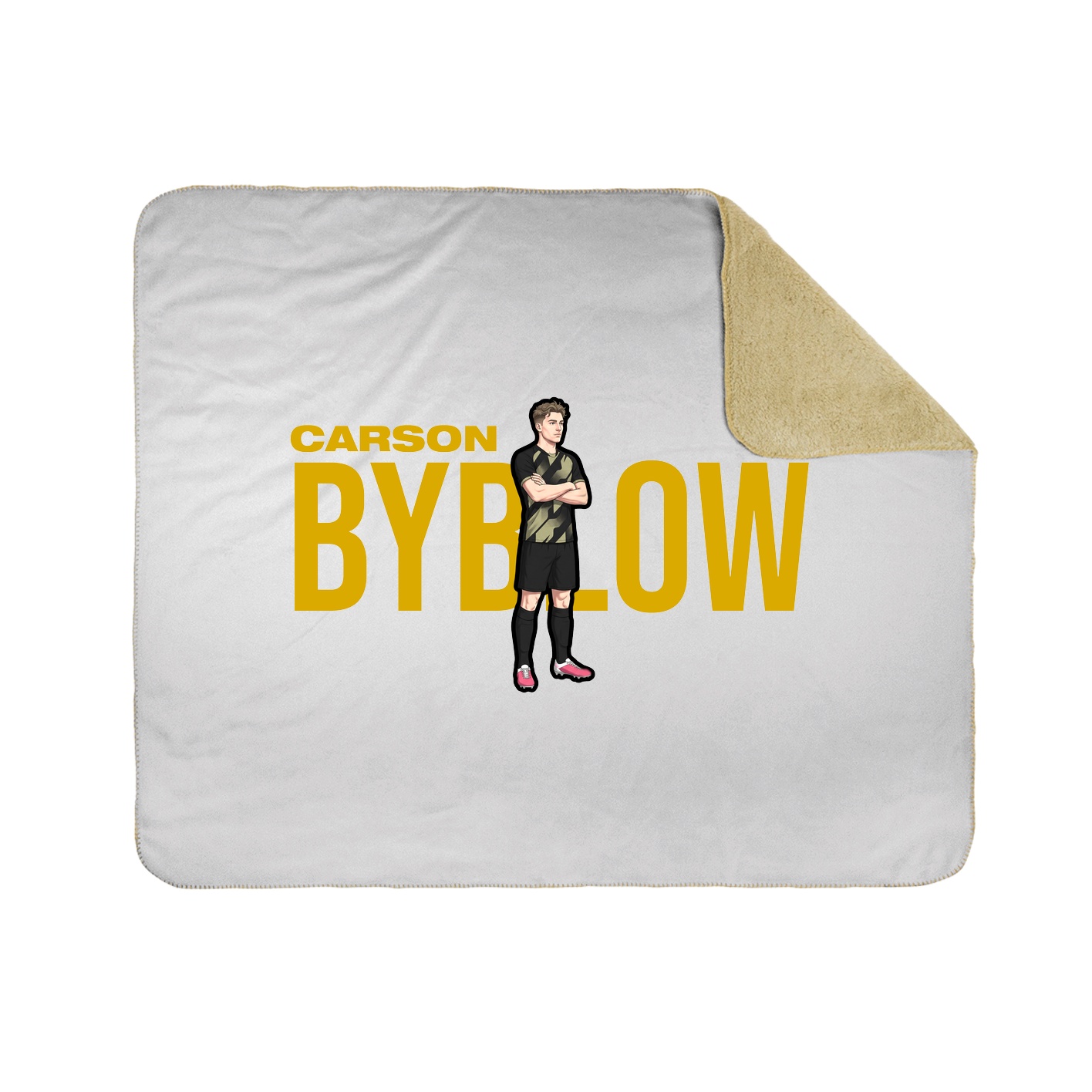 Throw Blanket — Player Name in White