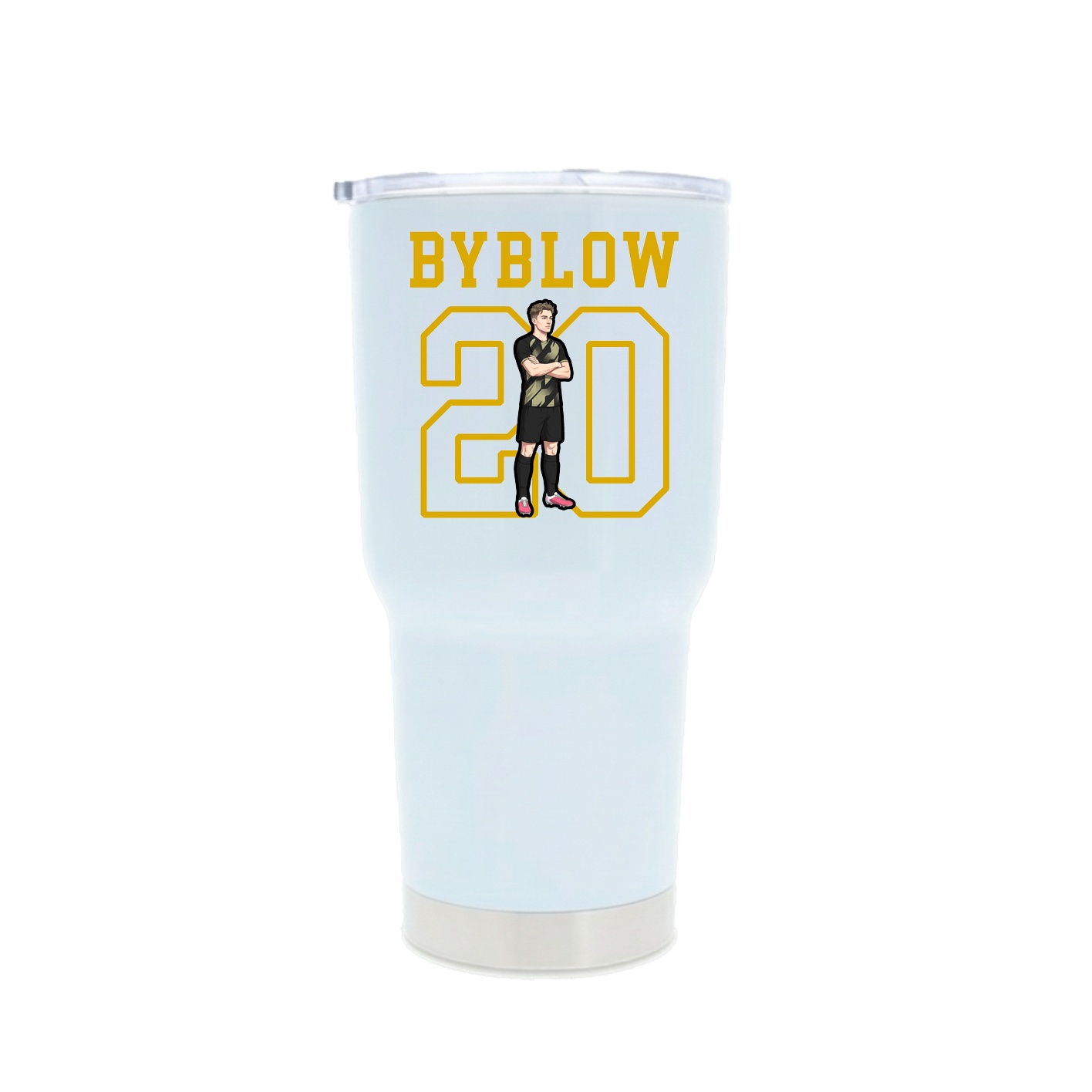 30oz Stainless Steel Tumbler — Shirsey in White