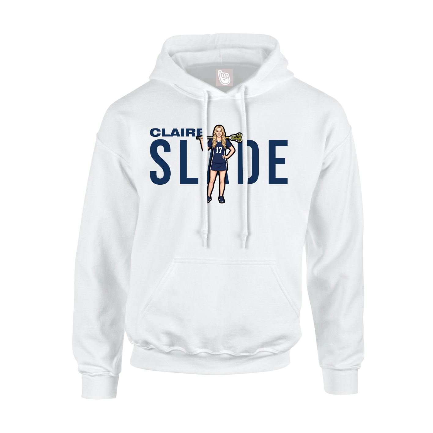Hoodie — Player Name in White