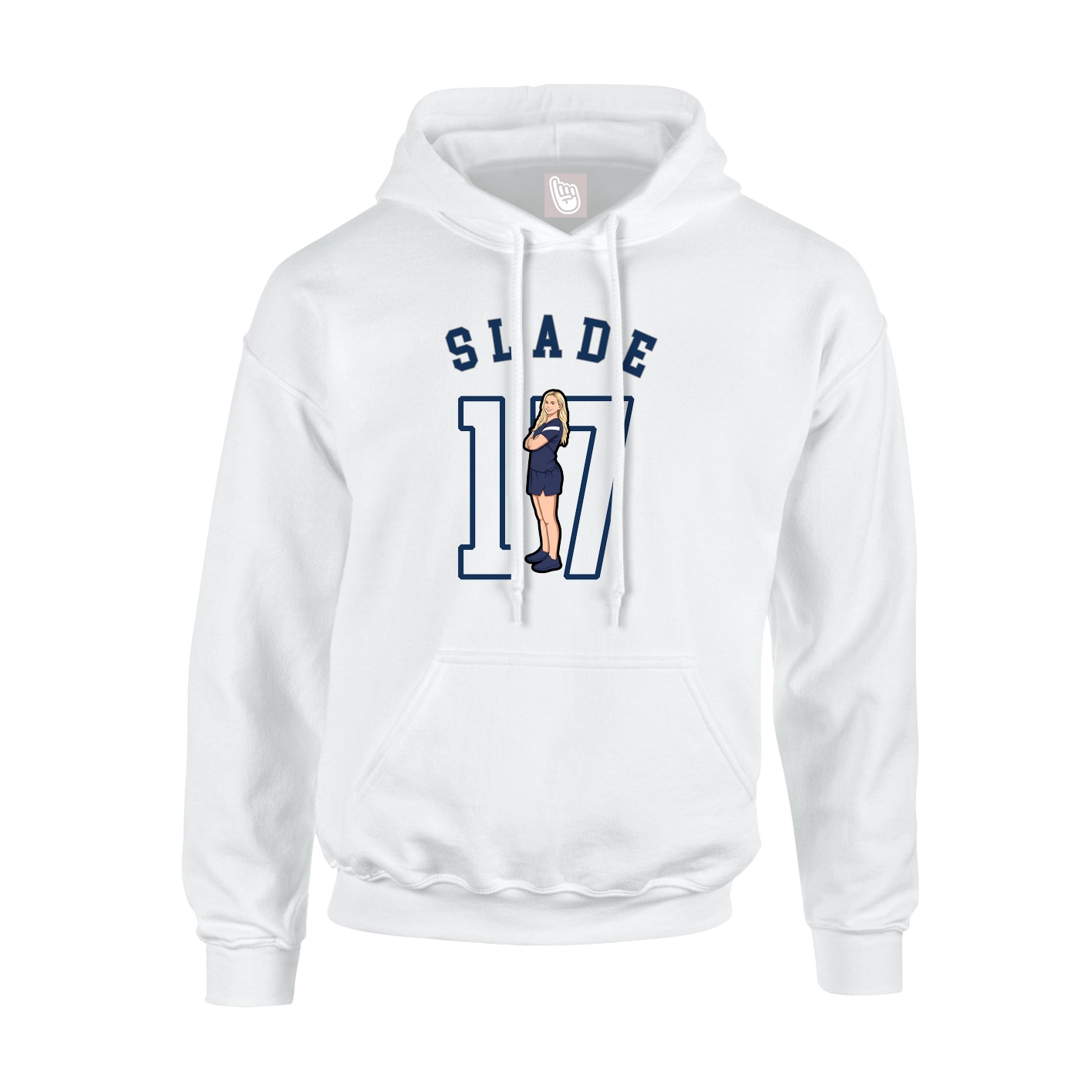 Youth Hoodie — Shirsey Arch in White