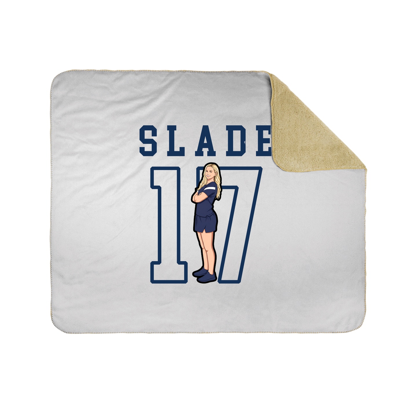 Throw Blanket — Shirsey in White