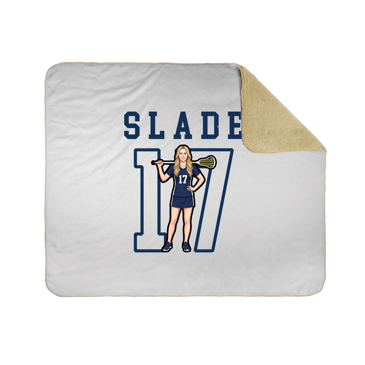 Throw Blanket — Shirsey in White