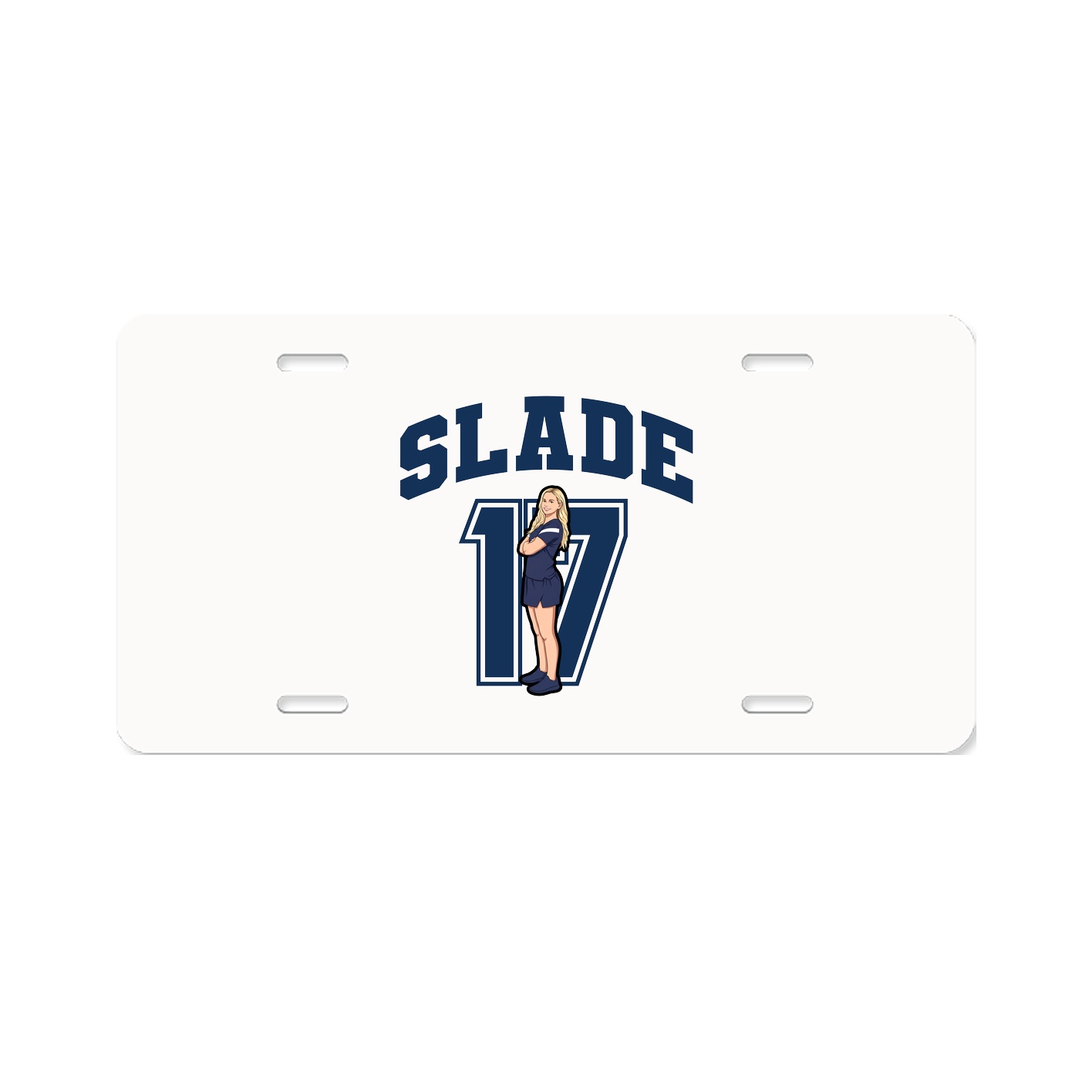License Plate — Number in Classic