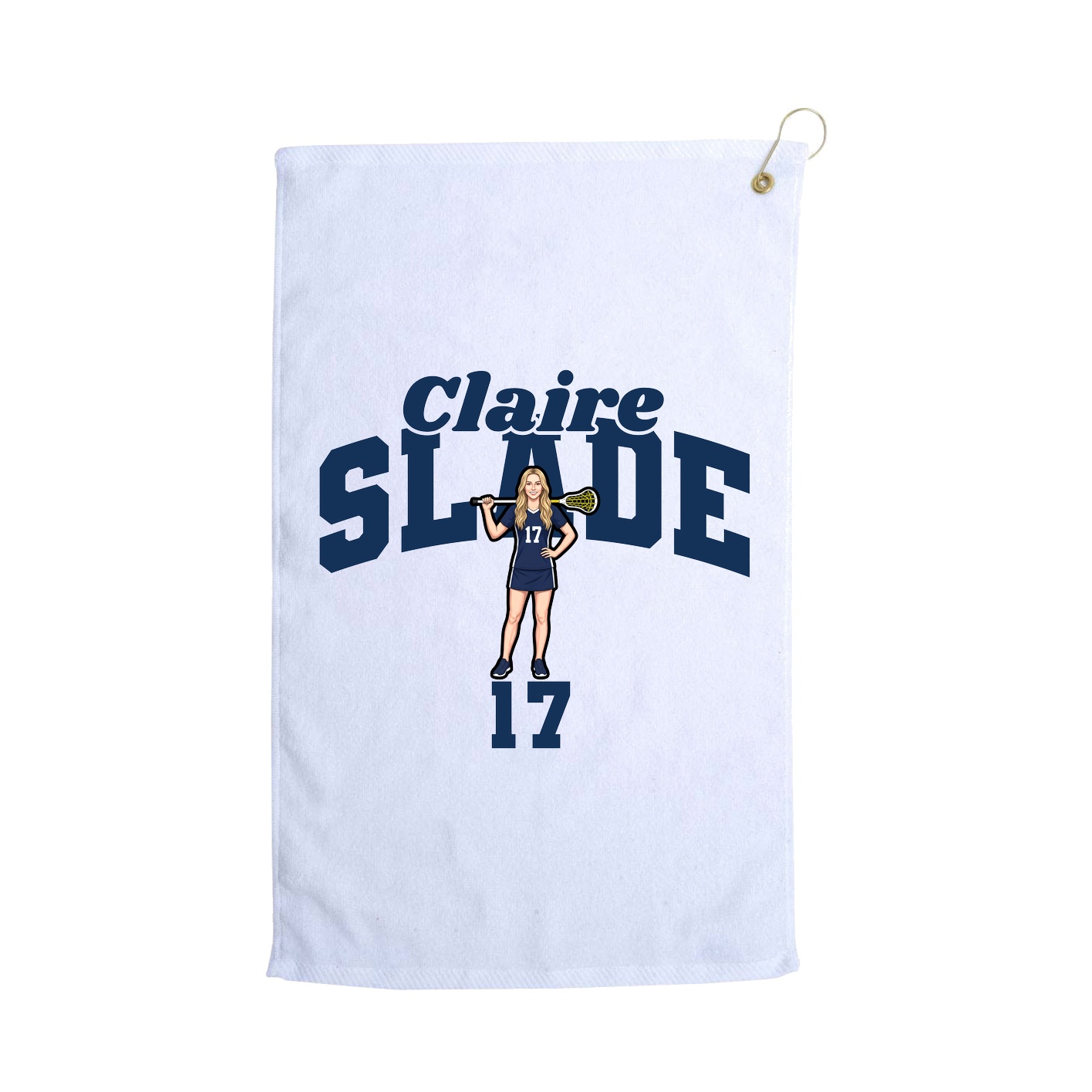 Golf Towel — Signature Arch in White