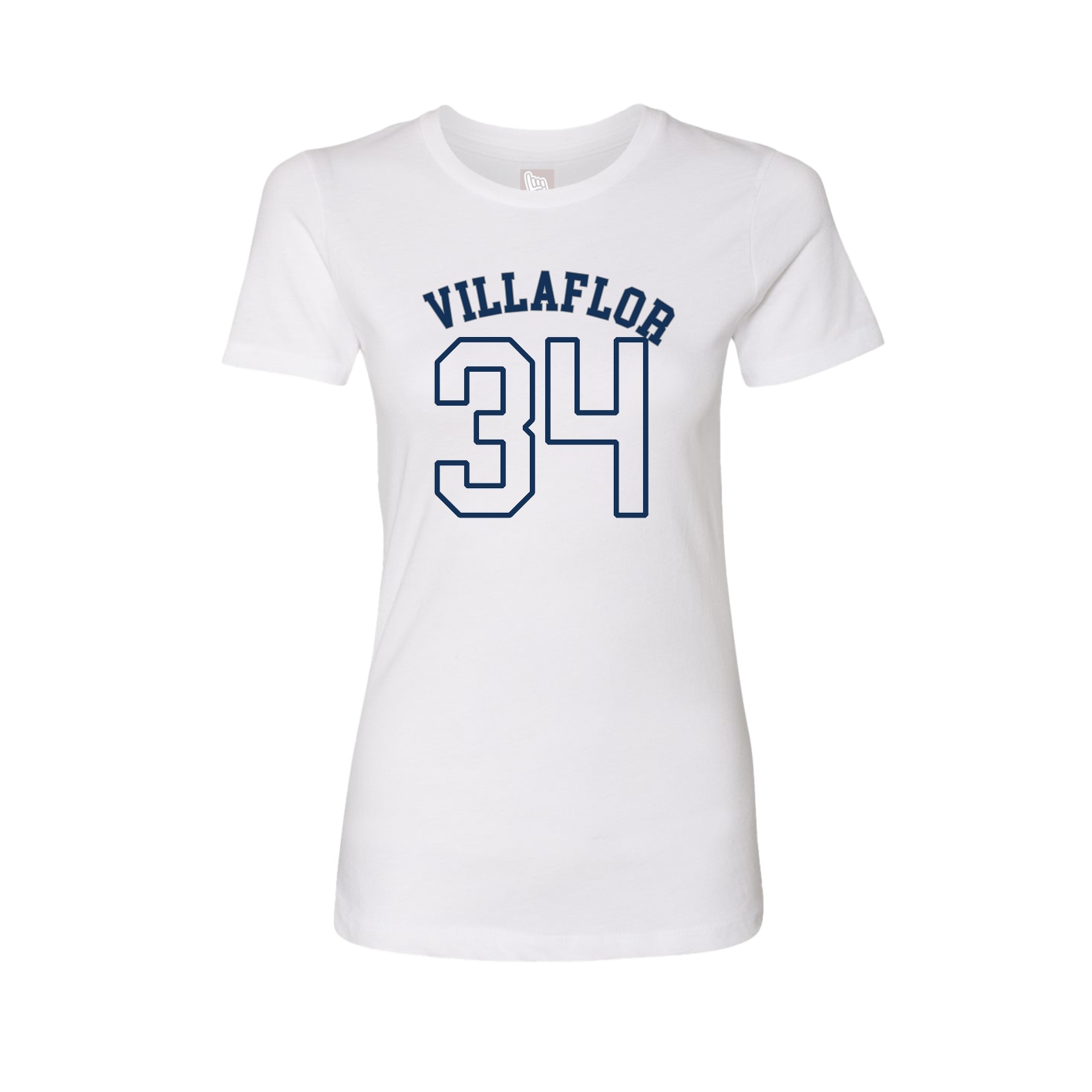 Fitted Women's Tee — Shirsey Arch in White