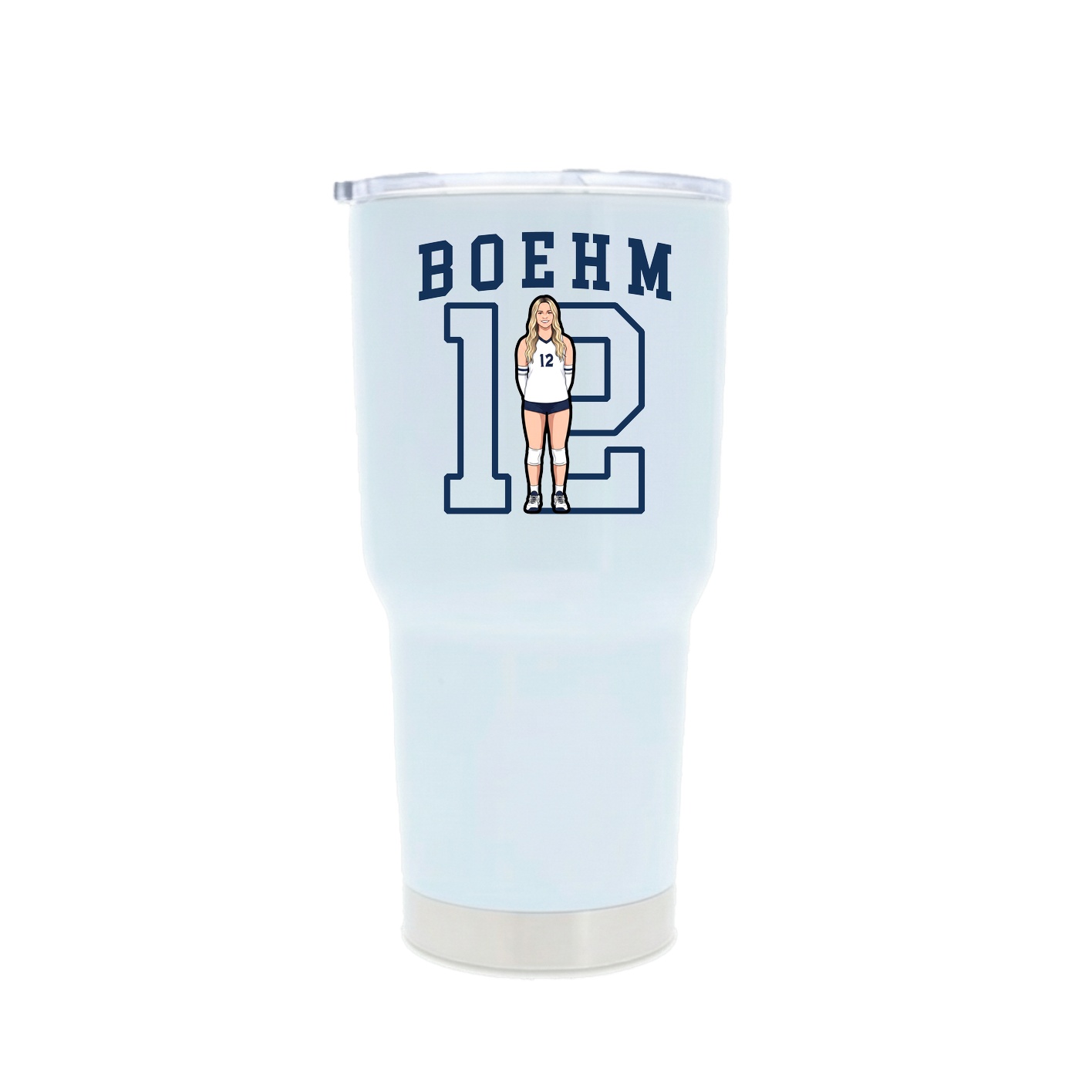 30oz Stainless Steel Tumbler — Shirsey in White