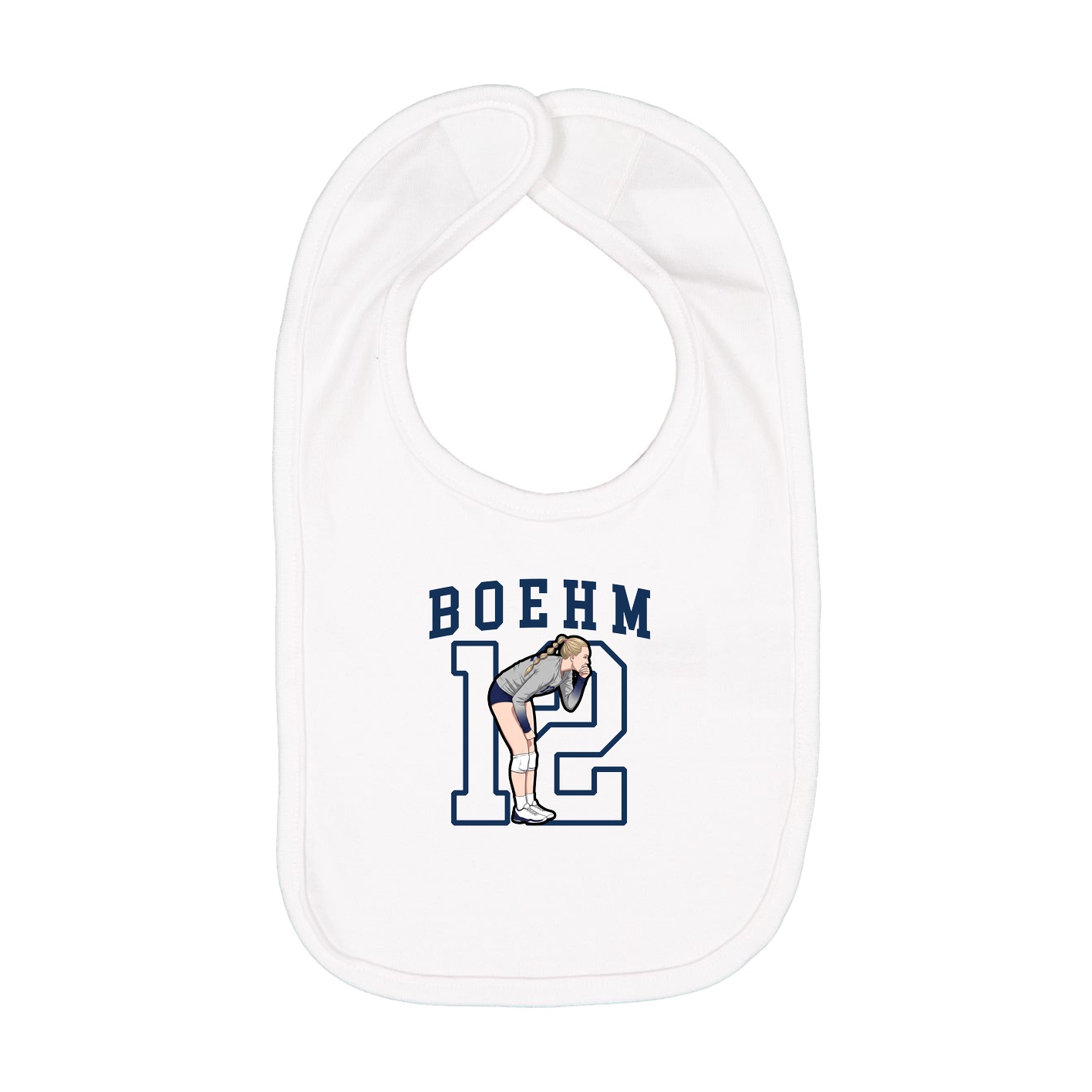 Infant Bib — Shirsey in White