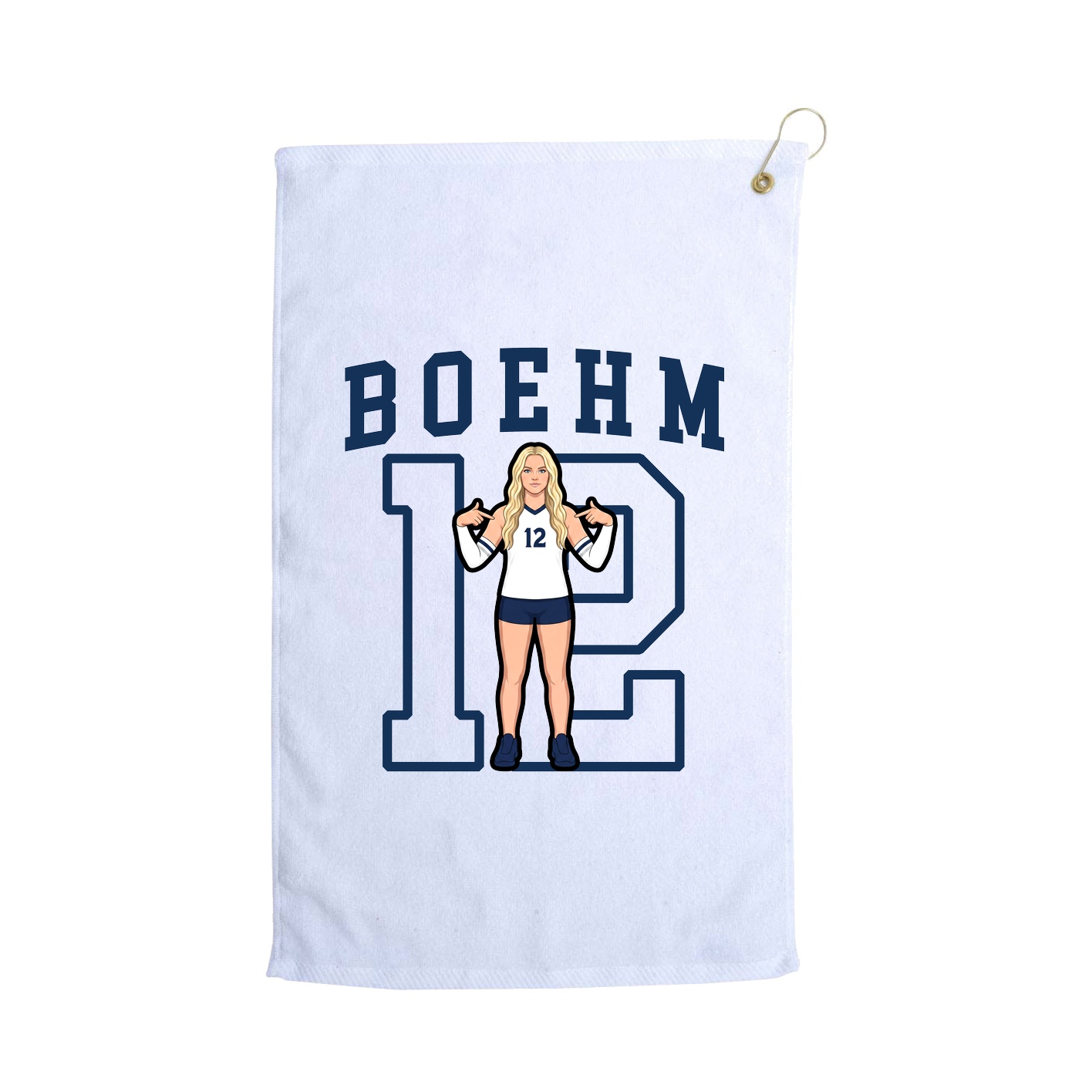 Golf Towel — Shirsey in White