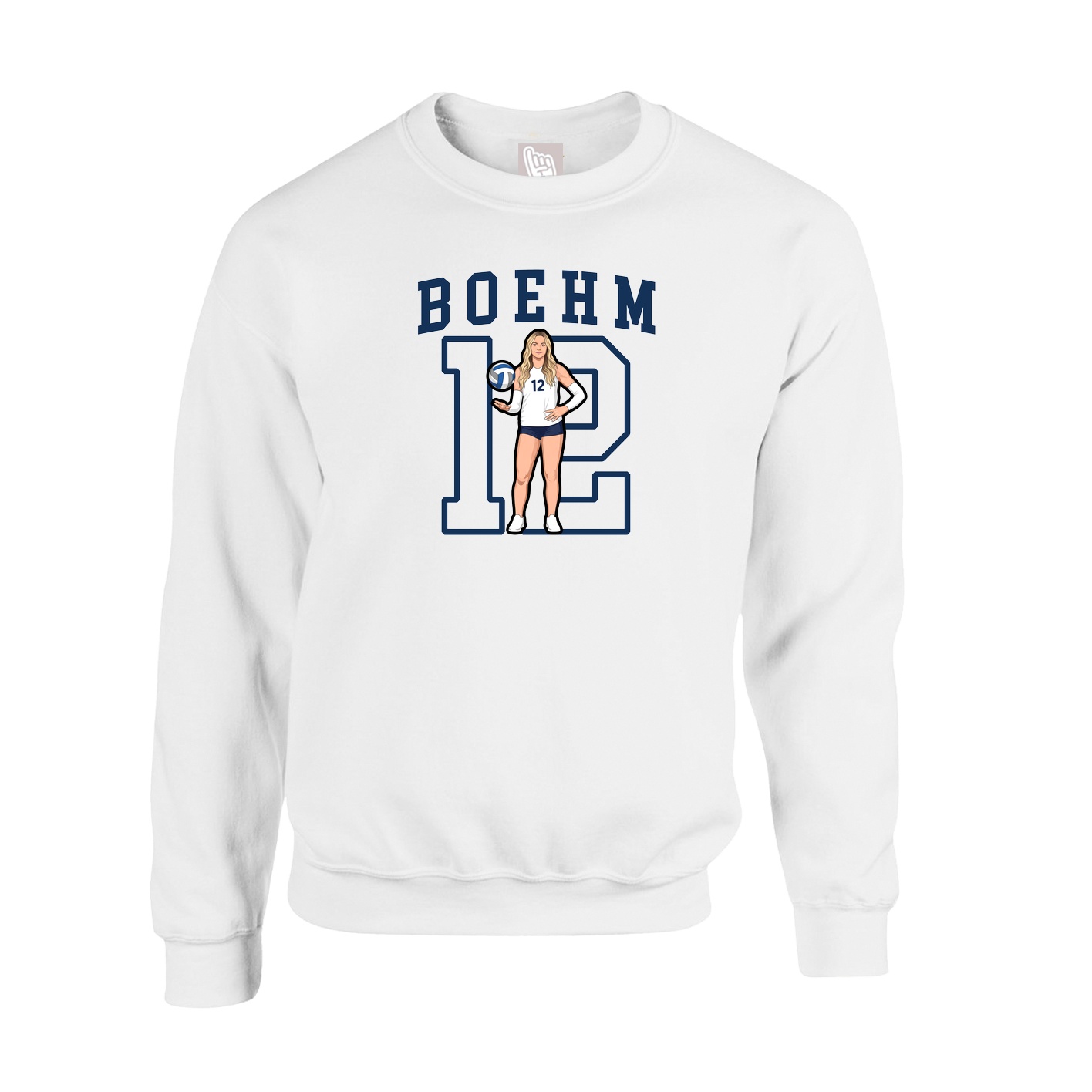 Fleece Crew — Shirsey in White
