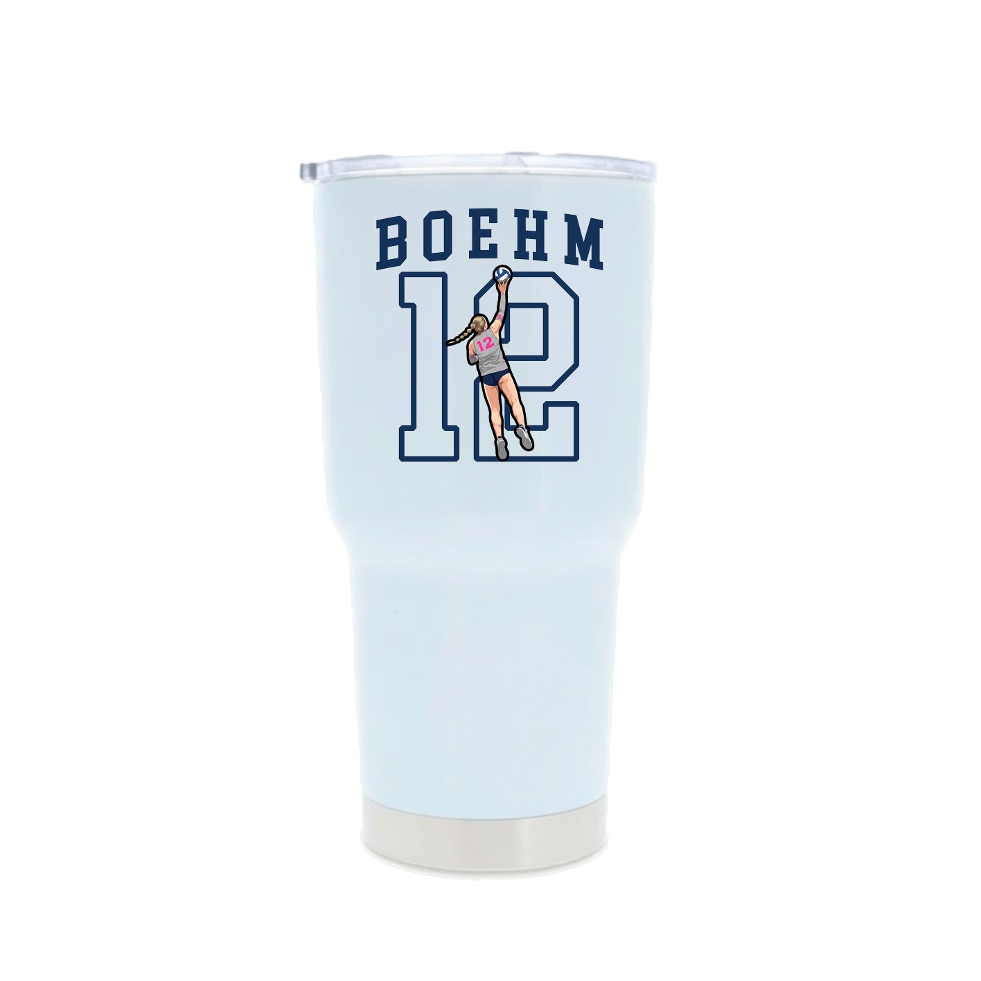 30oz Stainless Steel Tumbler — Shirsey in White
