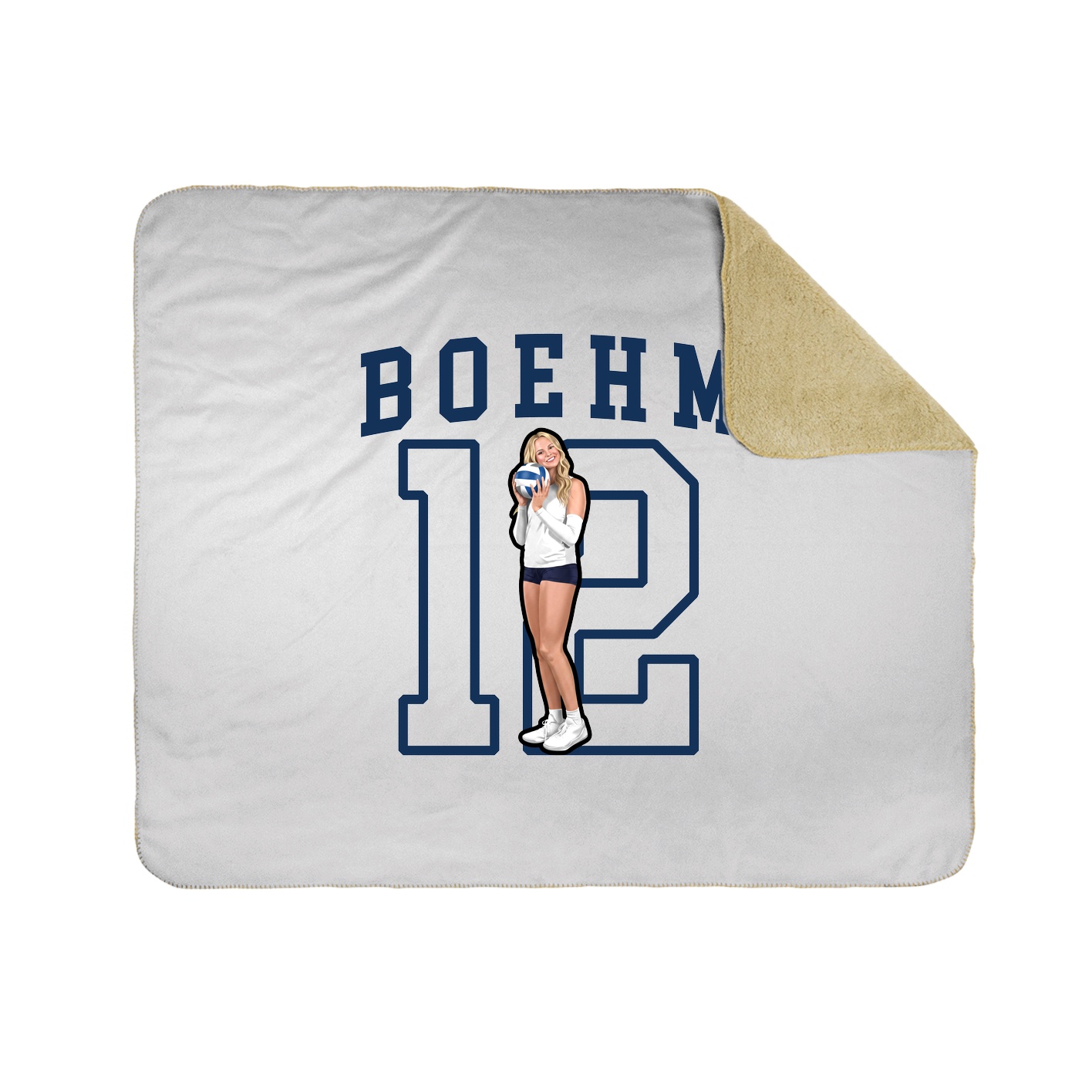 Throw Blanket — Shirsey in White