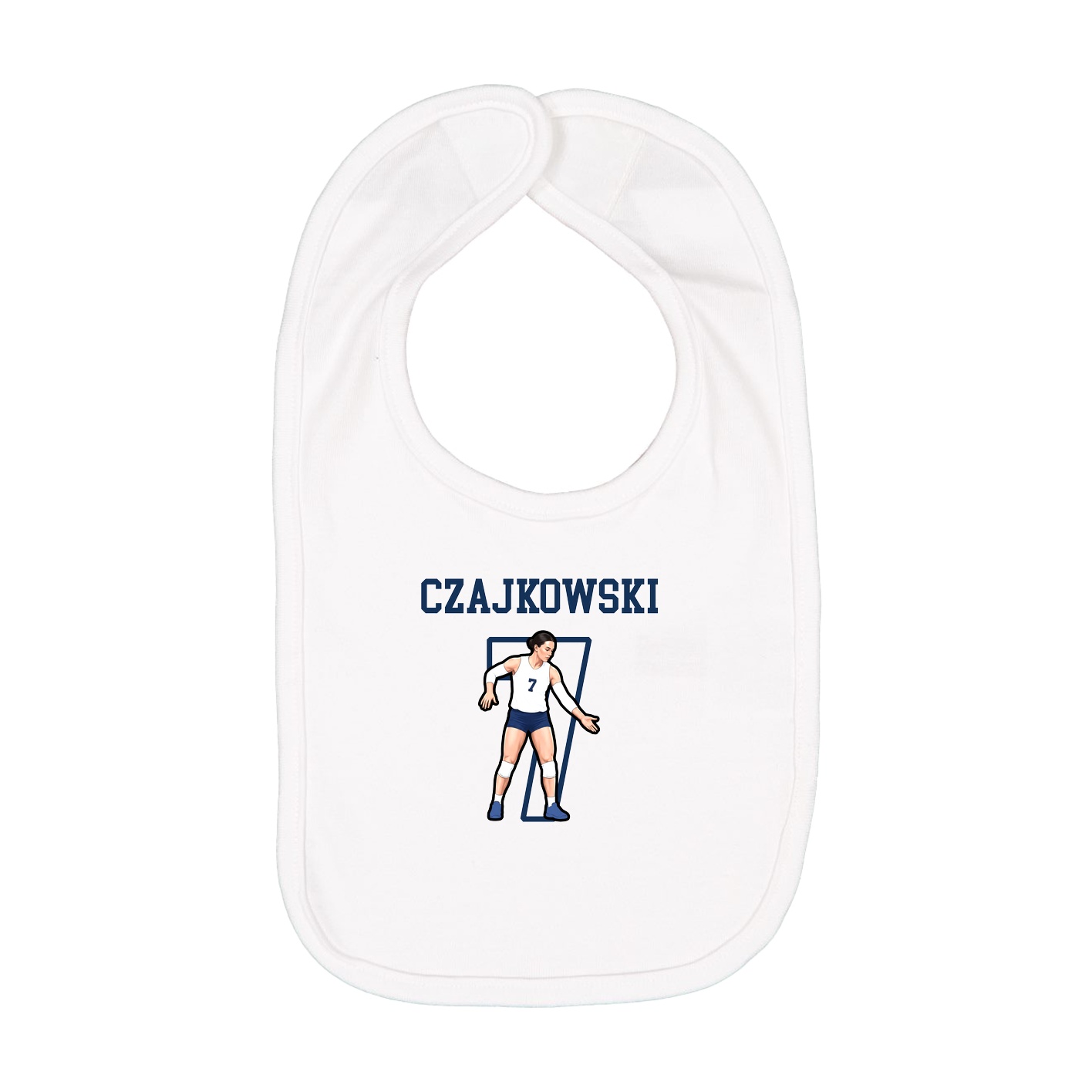 Infant Bib — Shirsey in White