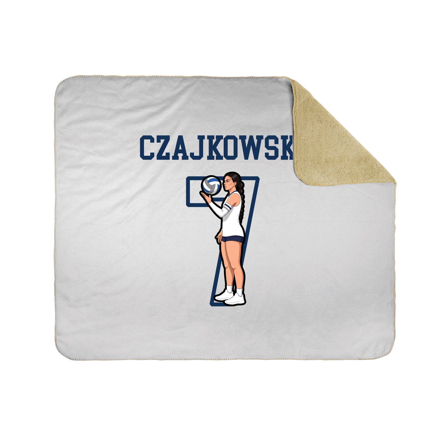 Throw Blanket — Shirsey in White