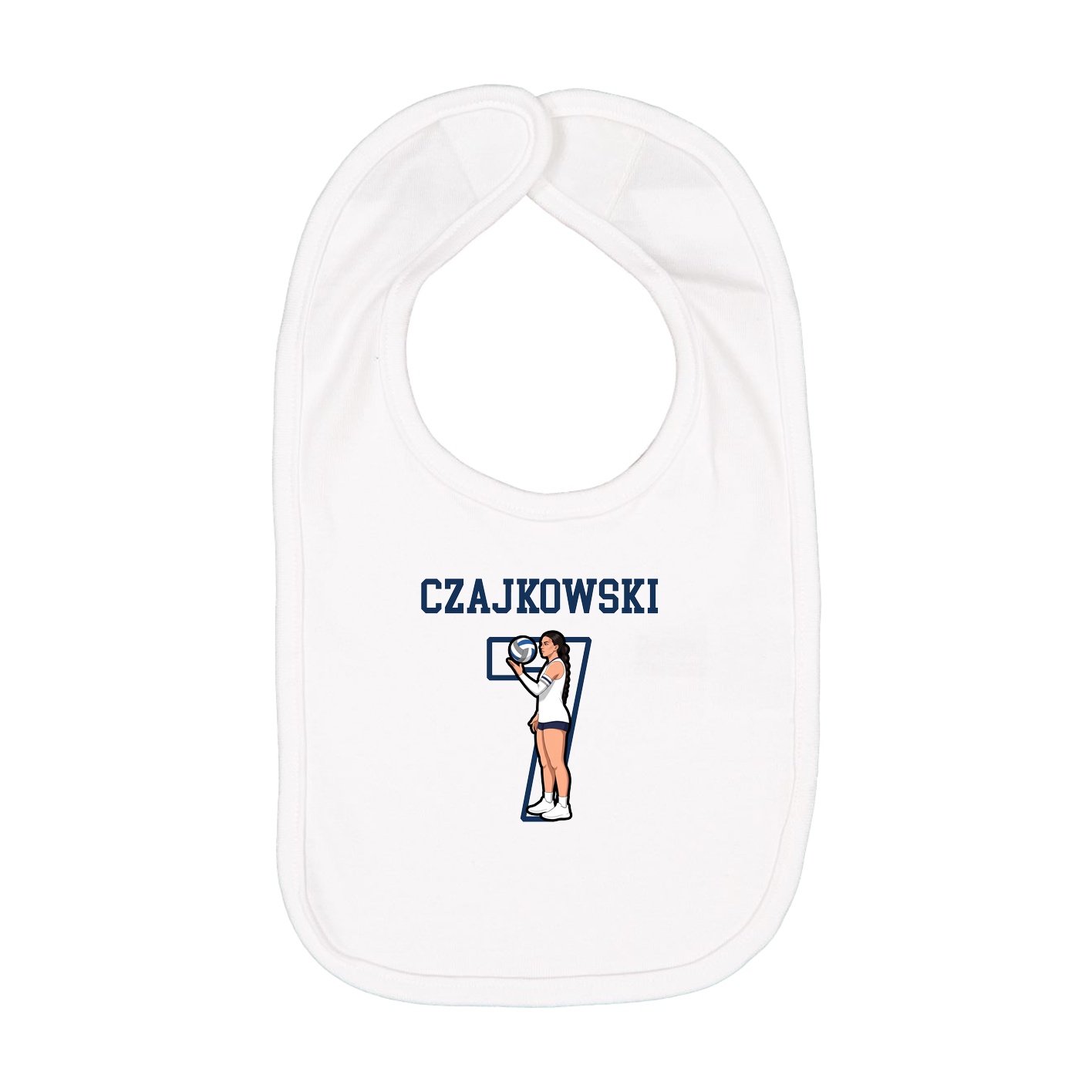 Infant Bib — Shirsey in White