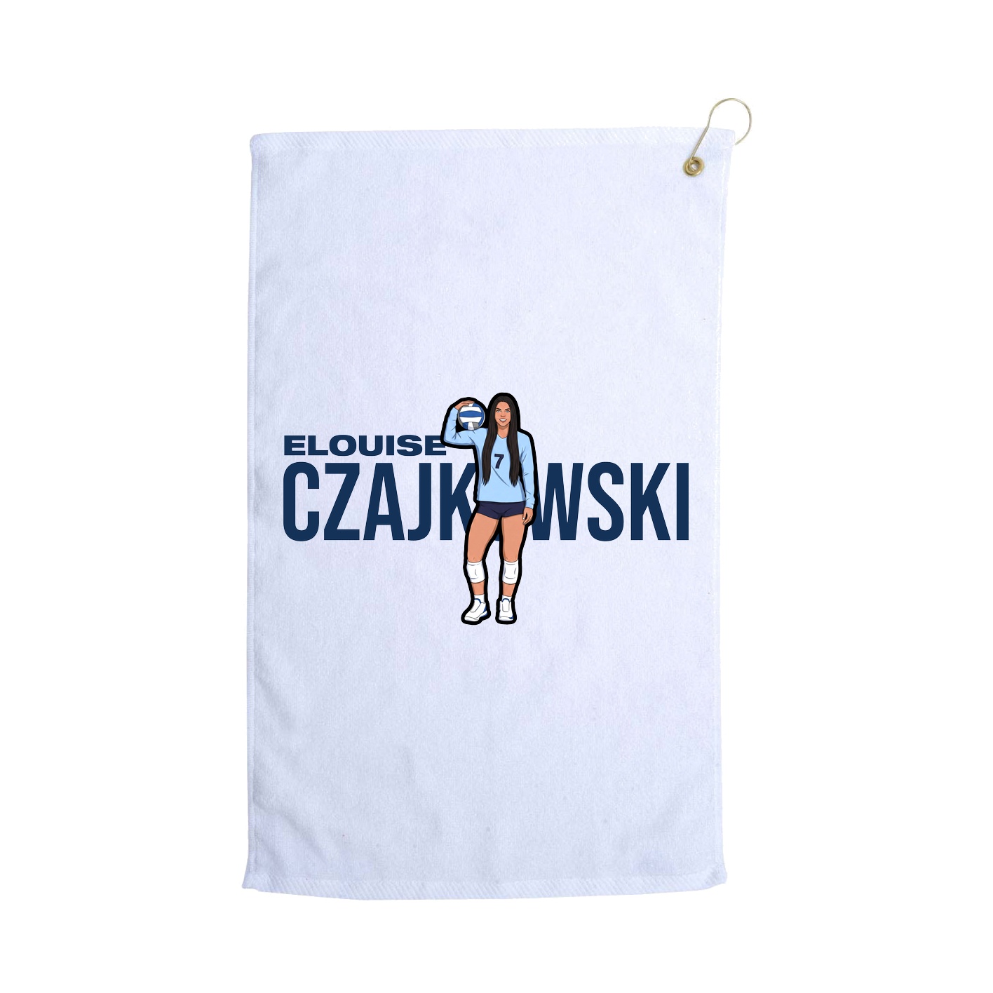 Golf Towel — Player Name in White