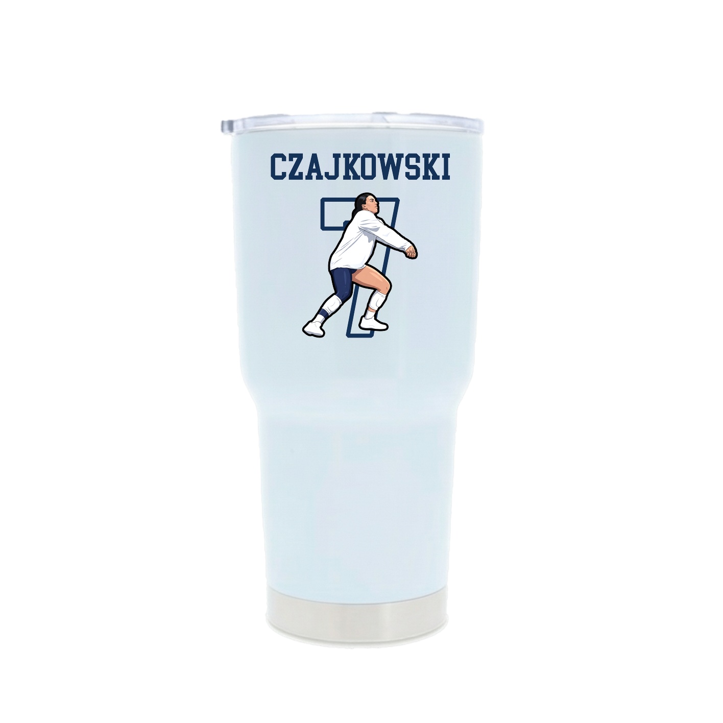 30oz Stainless Steel Tumbler — Shirsey in White