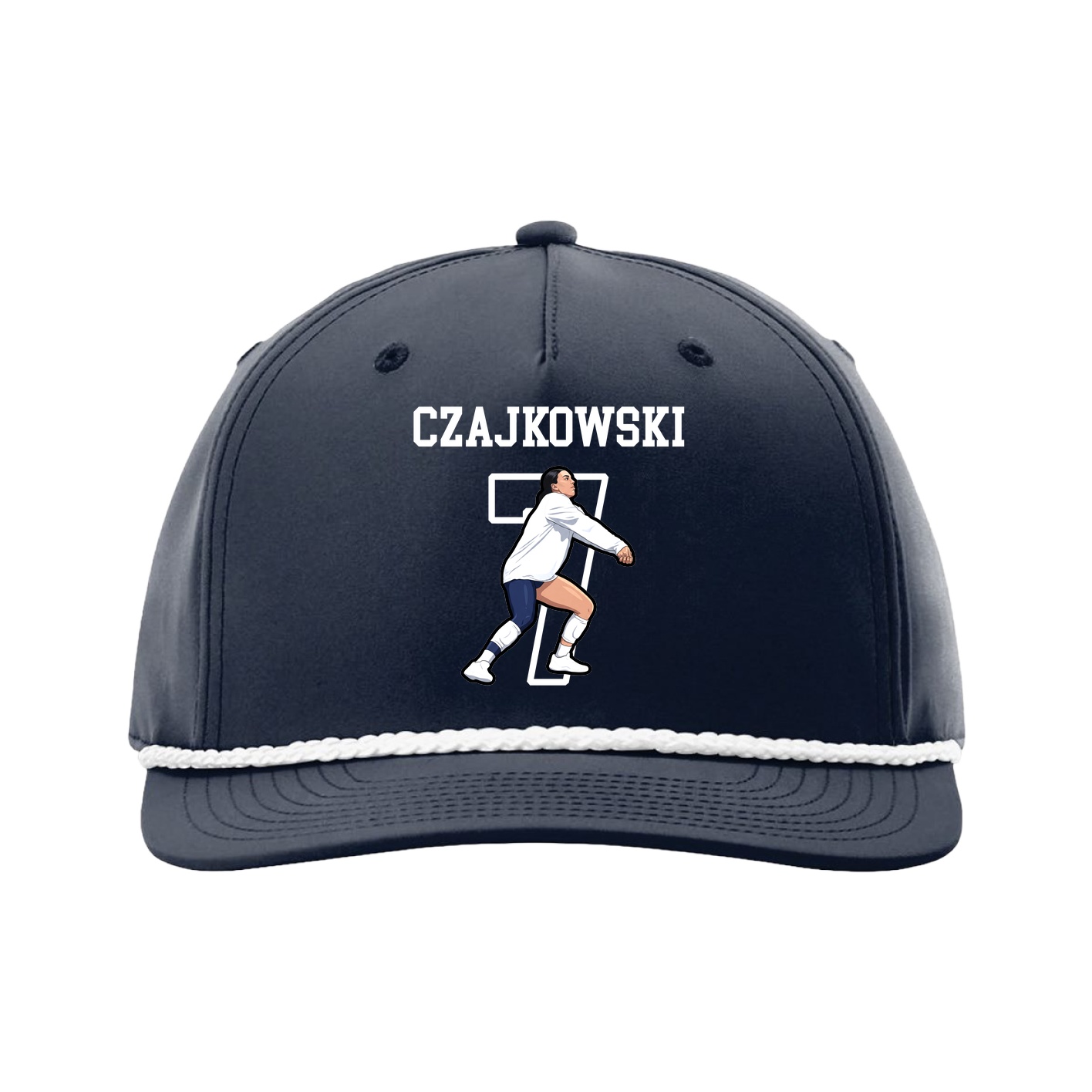 Five-Panel Classic Rope Cap — Shirsey in Navy