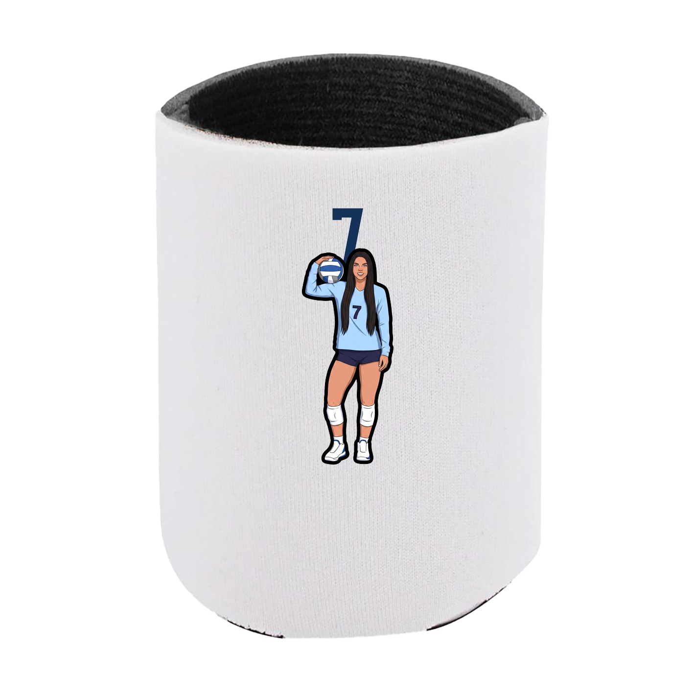 Can Holder — Number Top in White