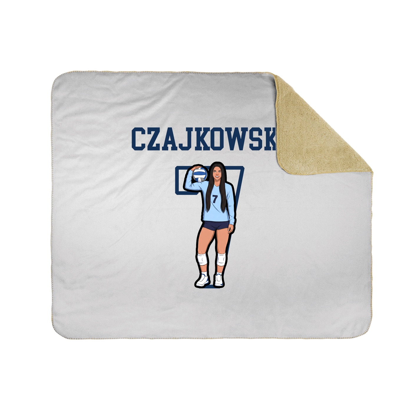 Throw Blanket — Shirsey in White