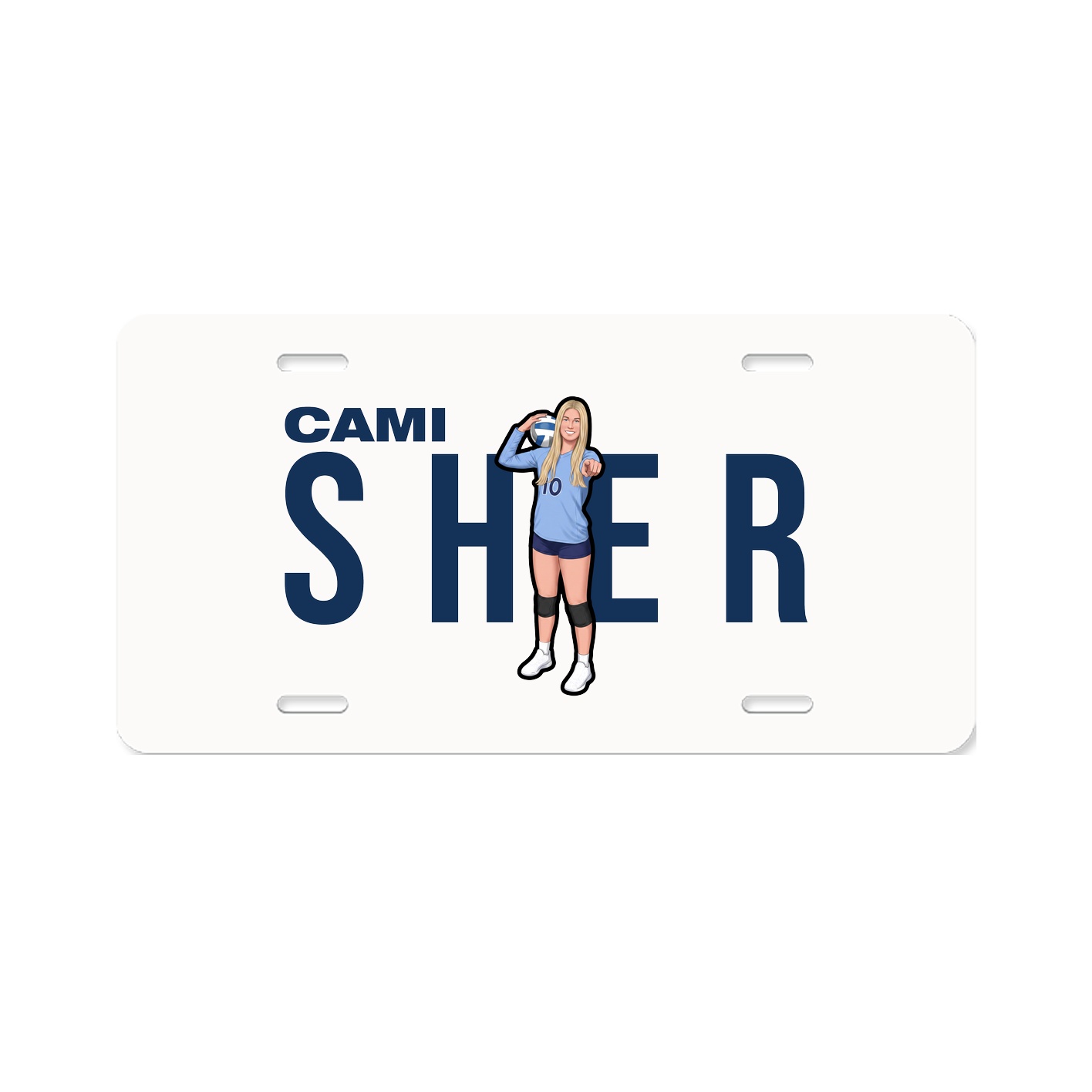 License Plate — Player Name in Classic