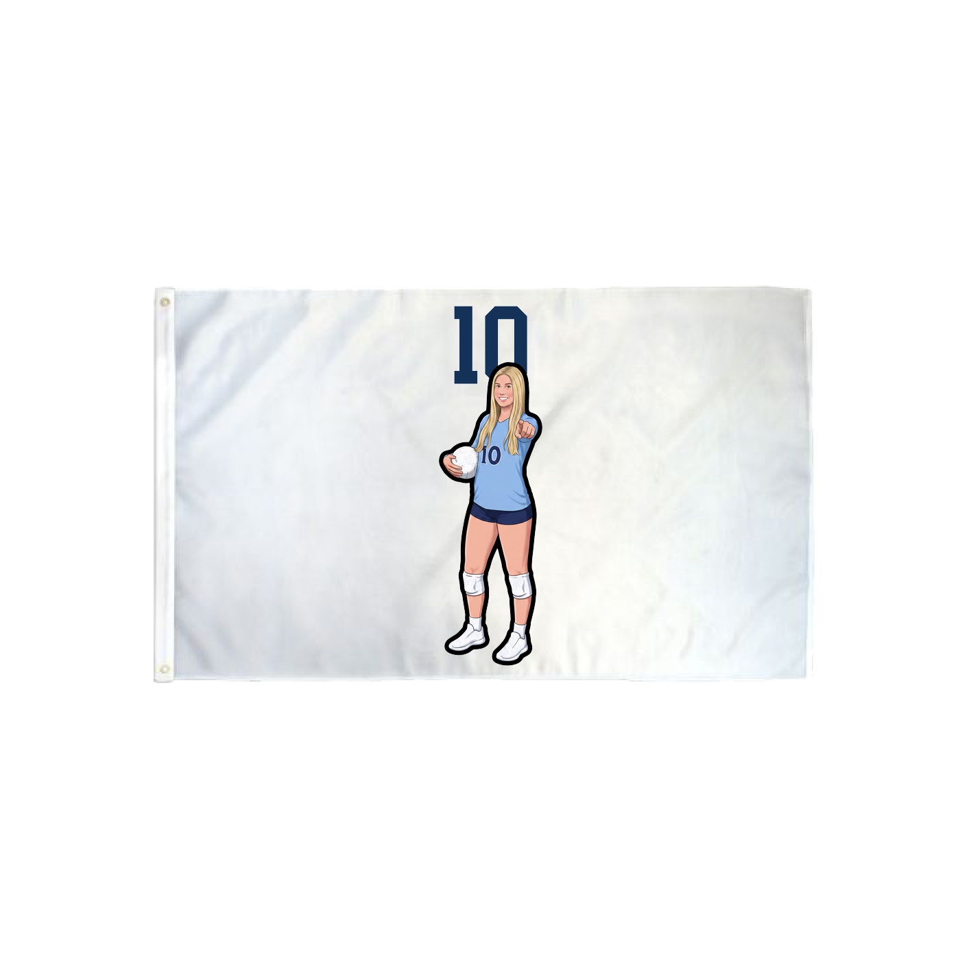 3x5 Flag — Number Top in Classic