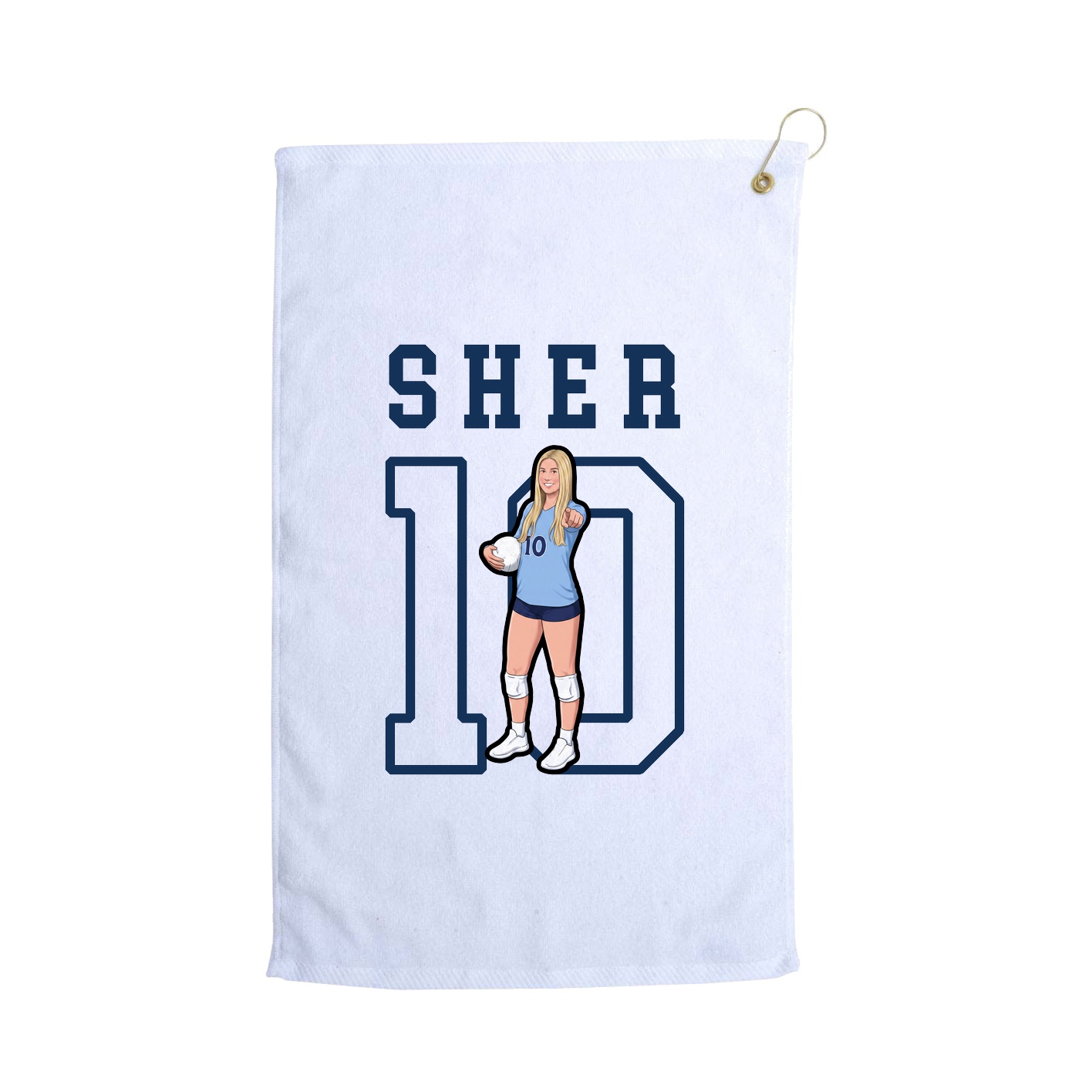 Golf Towel — Shirsey in White