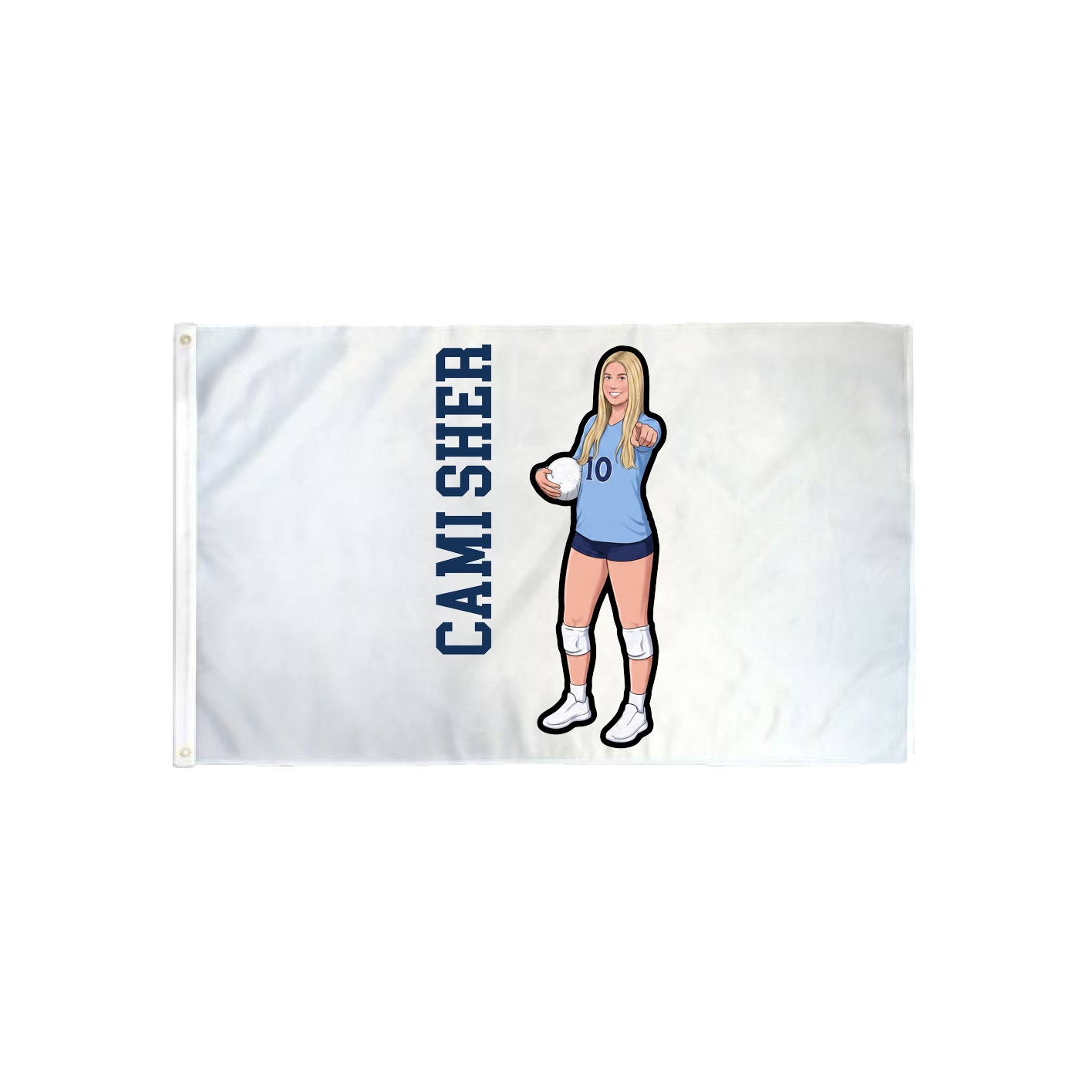 3x5 Flag — Name Vertical in Classic