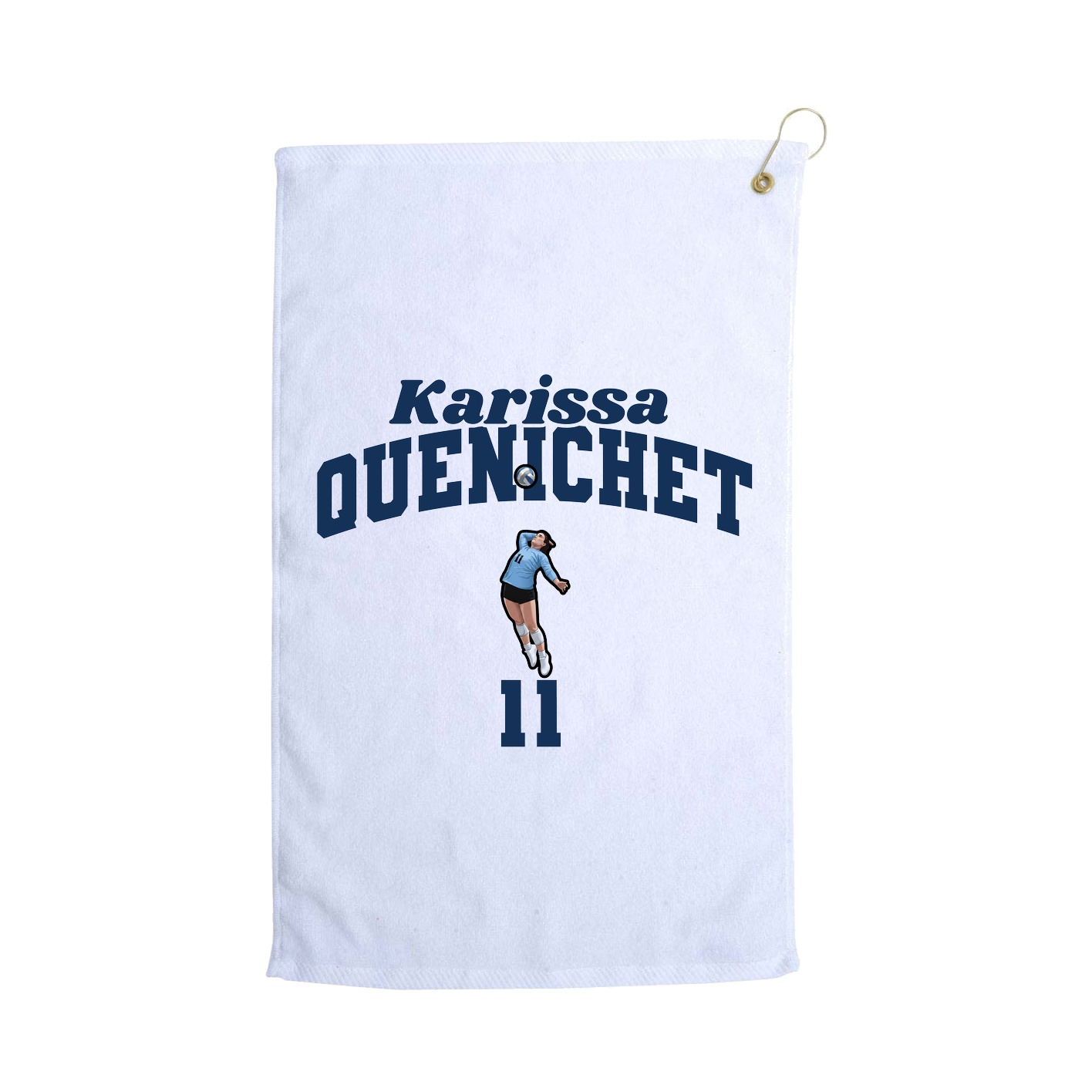 Golf Towel — Signature Arch in White