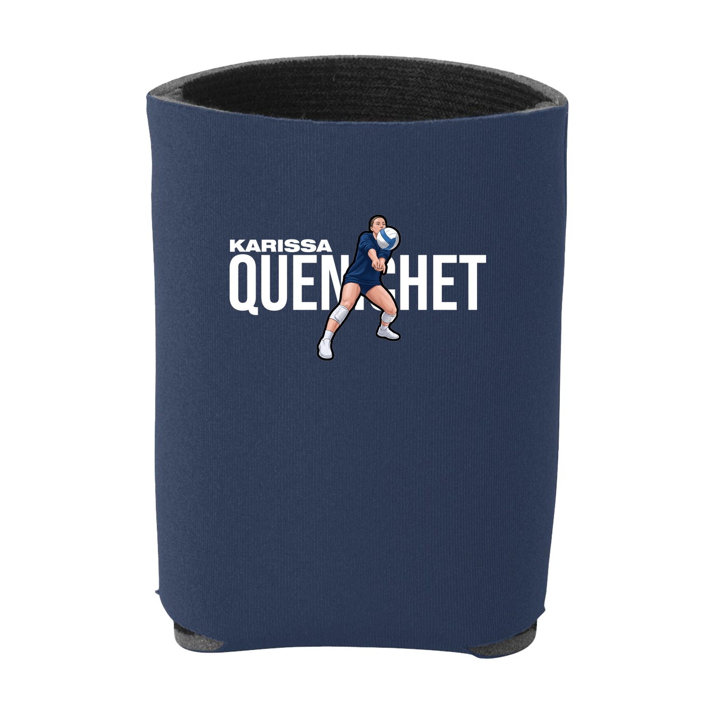 Can Holder — Player Name in Navy